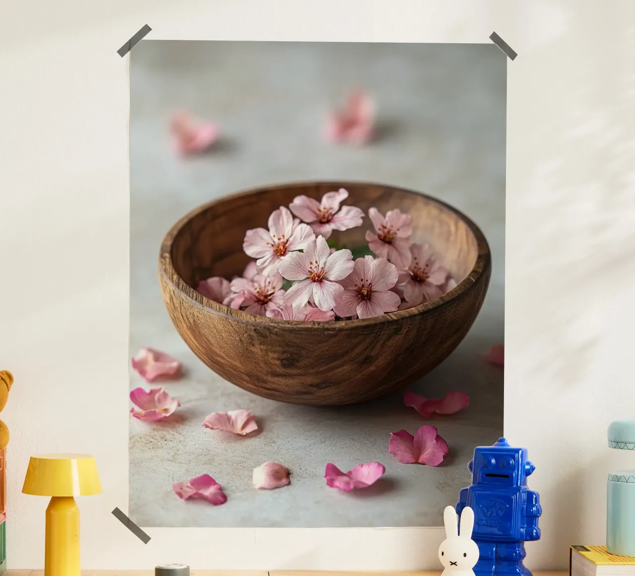 Rituali sereni poster con telaio in alluminio da PhotoVibe Decor