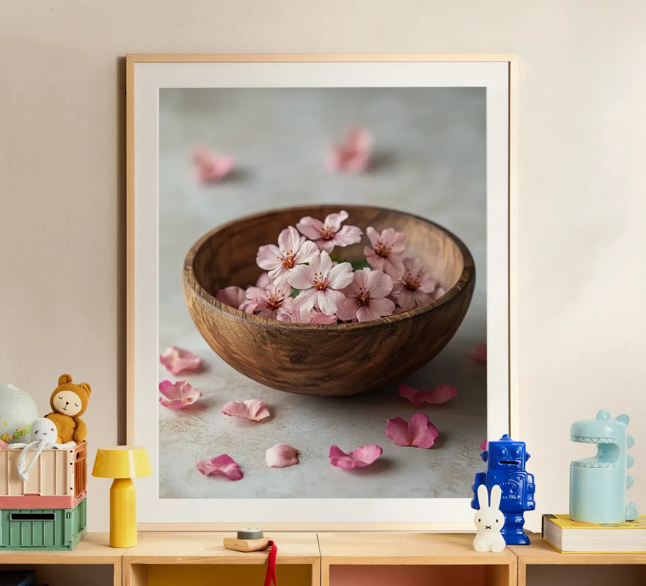 Rituali sereni poster con telaio in alluminio da PhotoVibe Decor