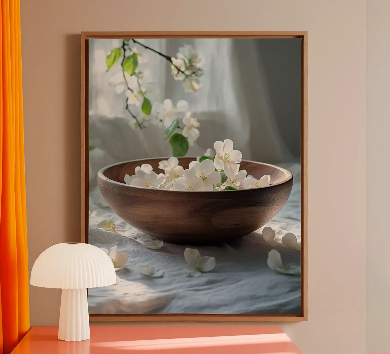 Rituali sereni tela con Cornice a cassetta da PhotoVibe Decor