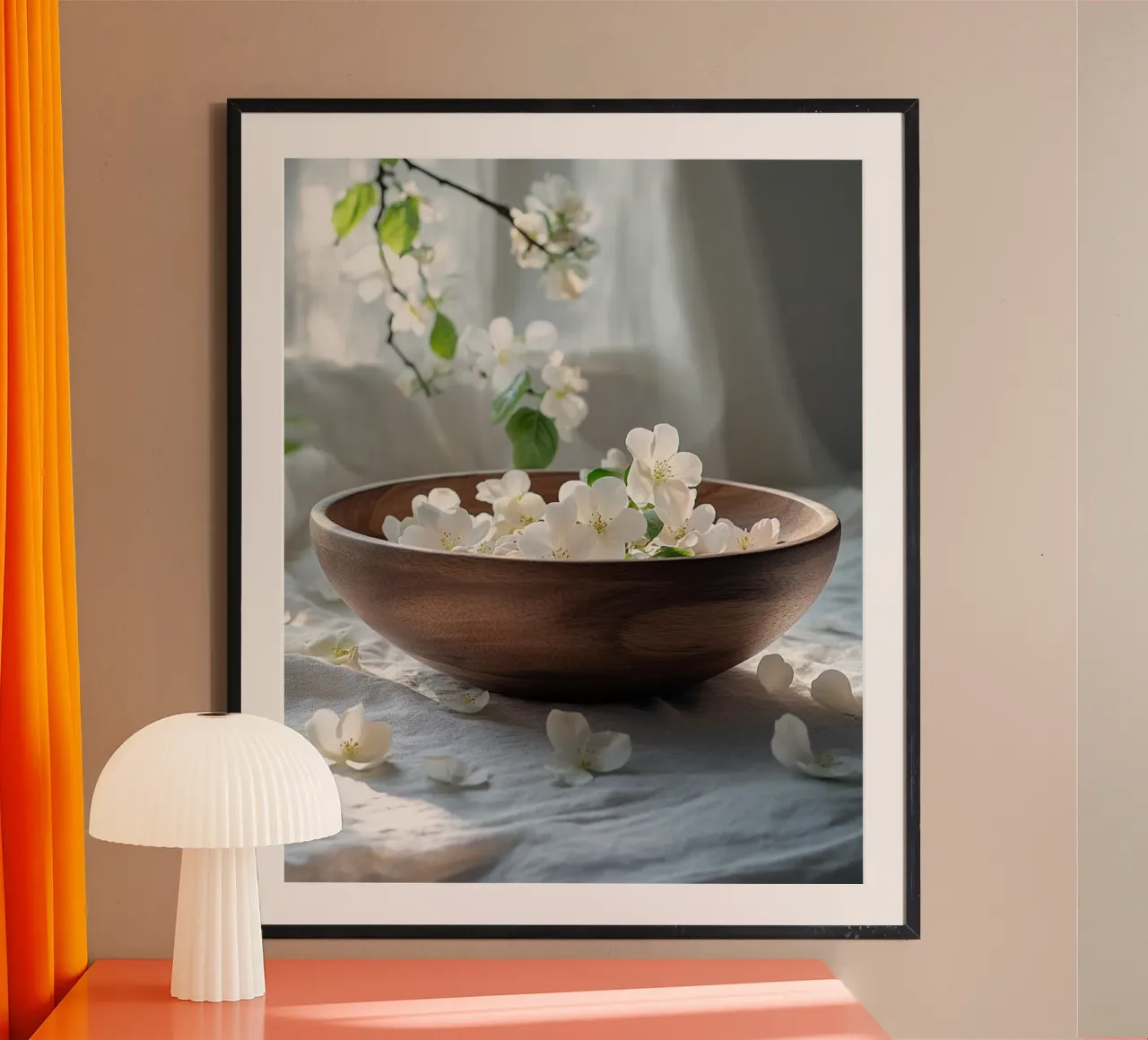 Rituali sereni poster con telaio in alluminio da PhotoVibe Decor