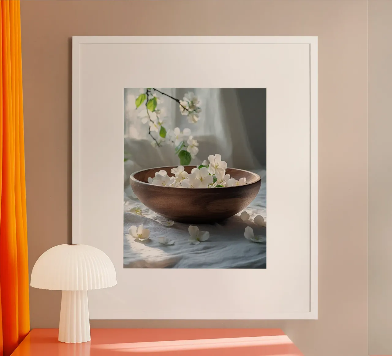 Rituali sereni poster con telaio in alluminio da PhotoVibe Decor