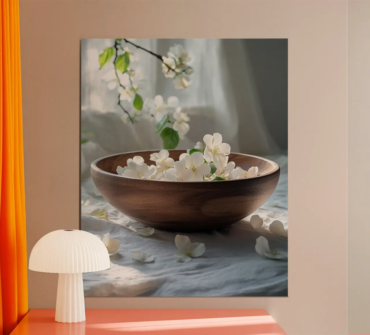 Rituali sereni poster con telaio in alluminio da PhotoVibe Decor