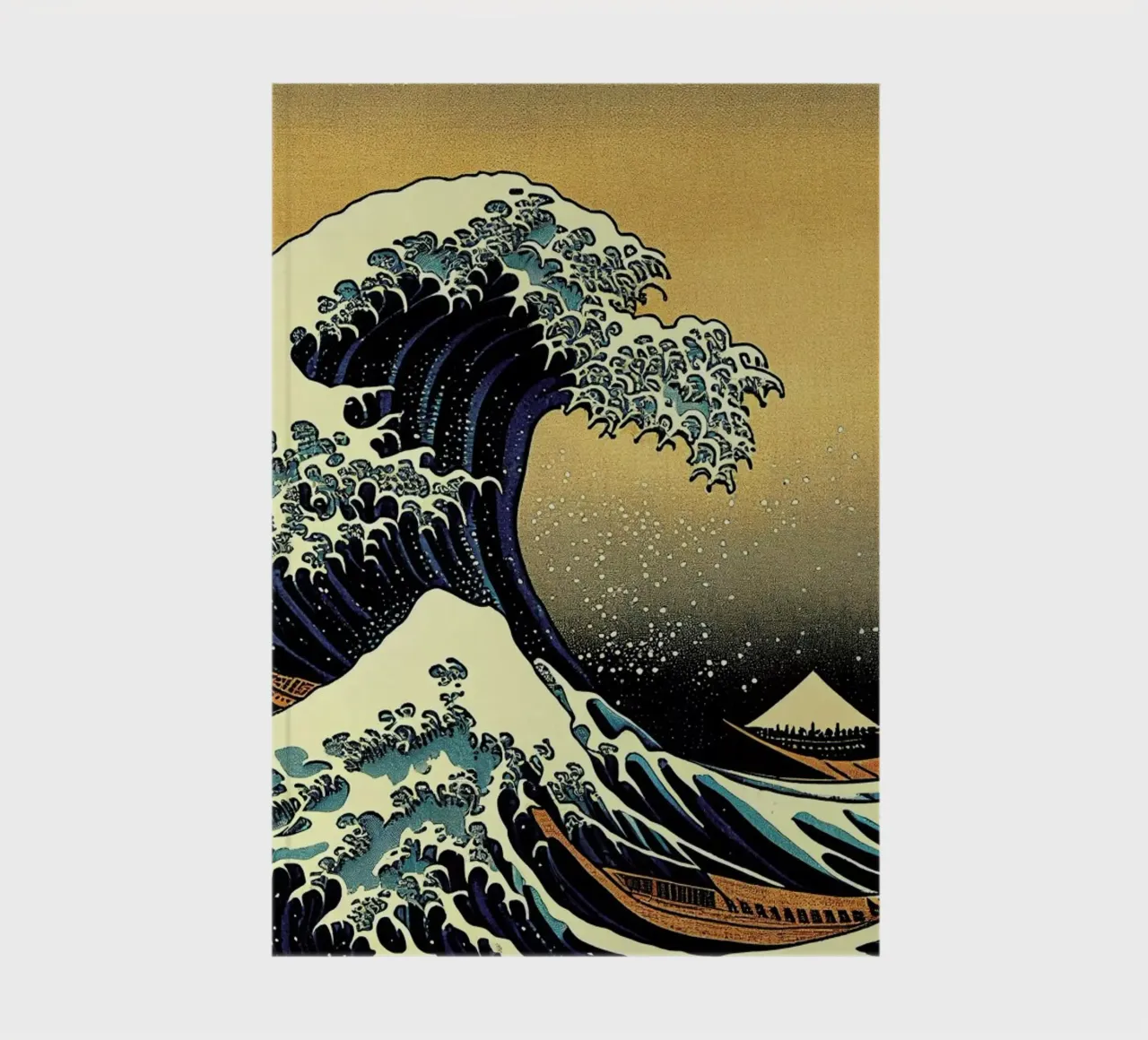 Hokusai The Great Wave Japan Day Remix notebook by Tameo