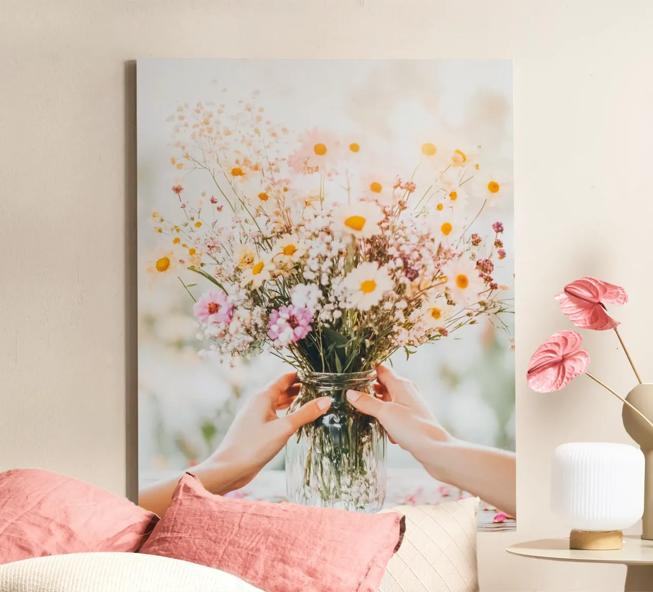 Rituali sereni tela con Cornice a cassetta da PhotoVibe Decor