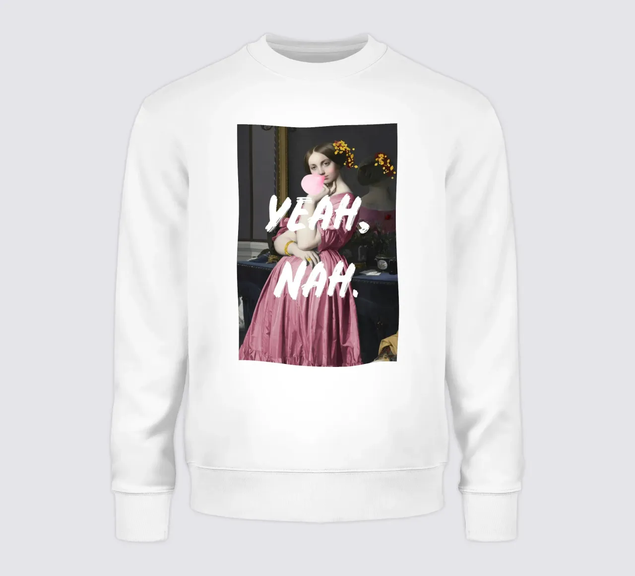 Yeah Nah Sassy Altered Art felpa da GraceDigitalArtCo