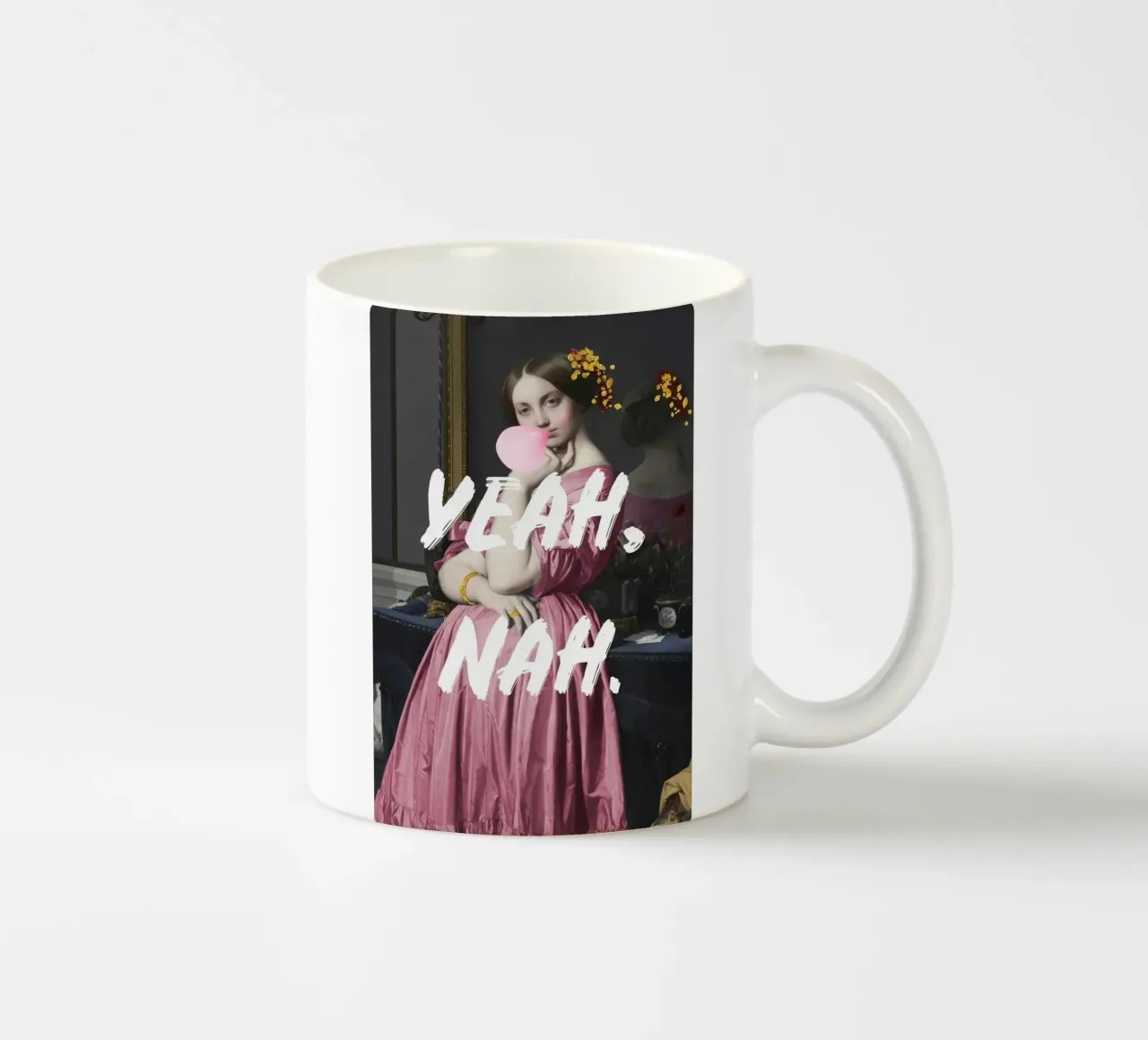 Yeah Nah Sassy Altered Art tazza in ceramica da GraceDigitalArtCo