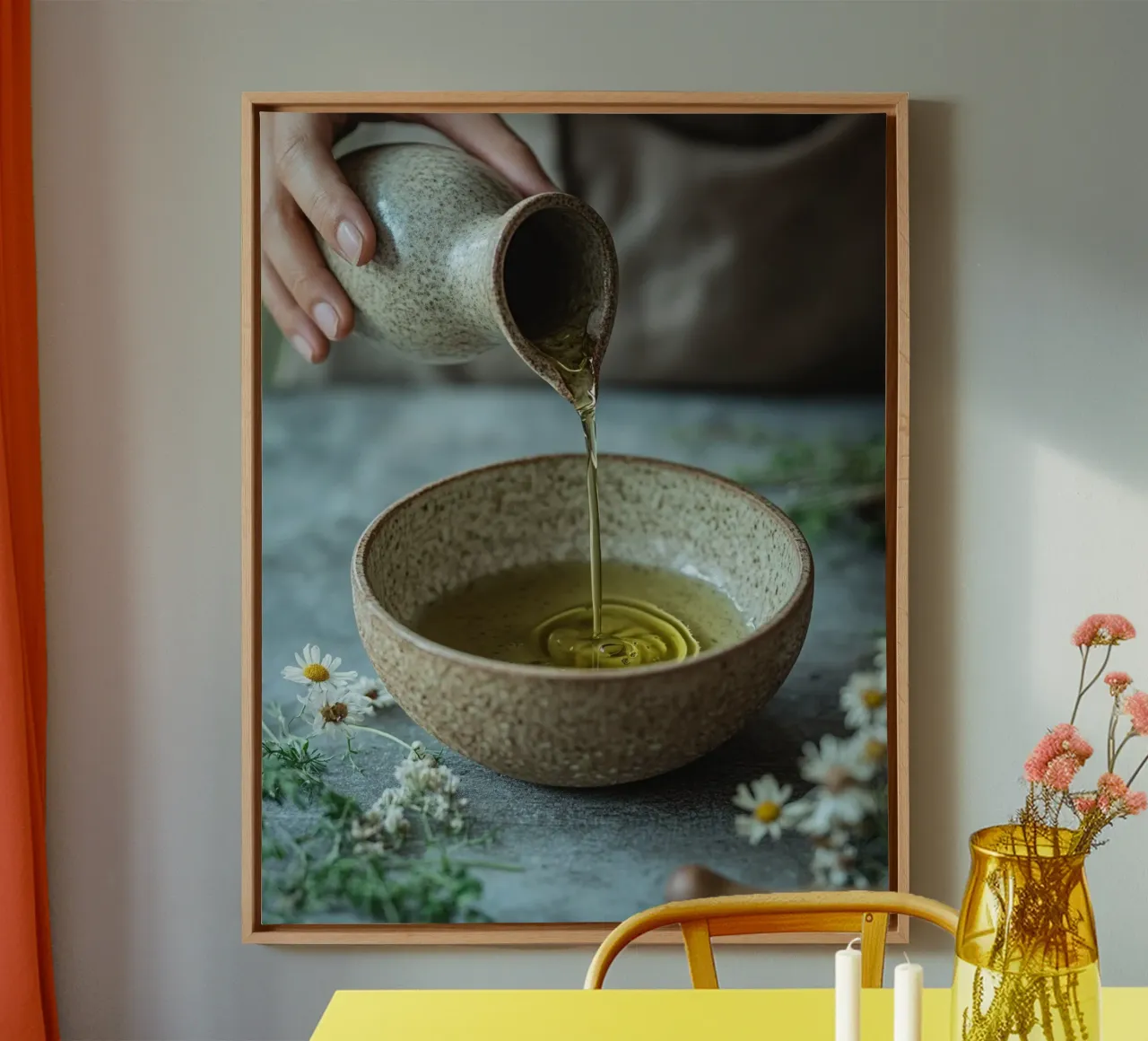 Rituali sereni tela con Cornice a cassetta da PhotoVibe Decor