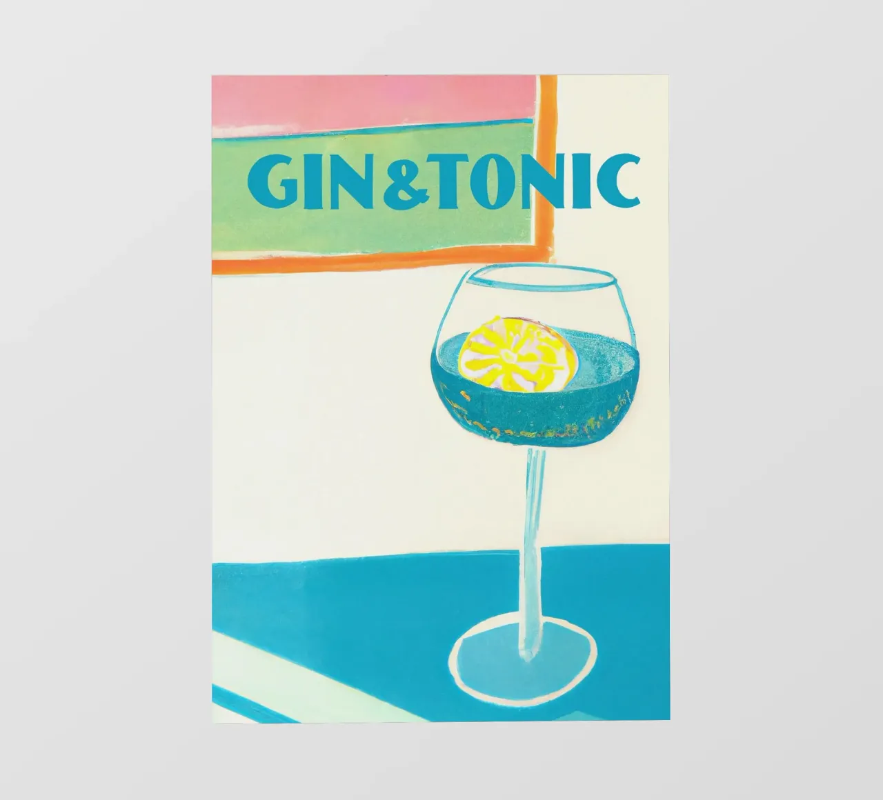 cocktail gin tonic e limone pellicola backlit da Kevin Walters