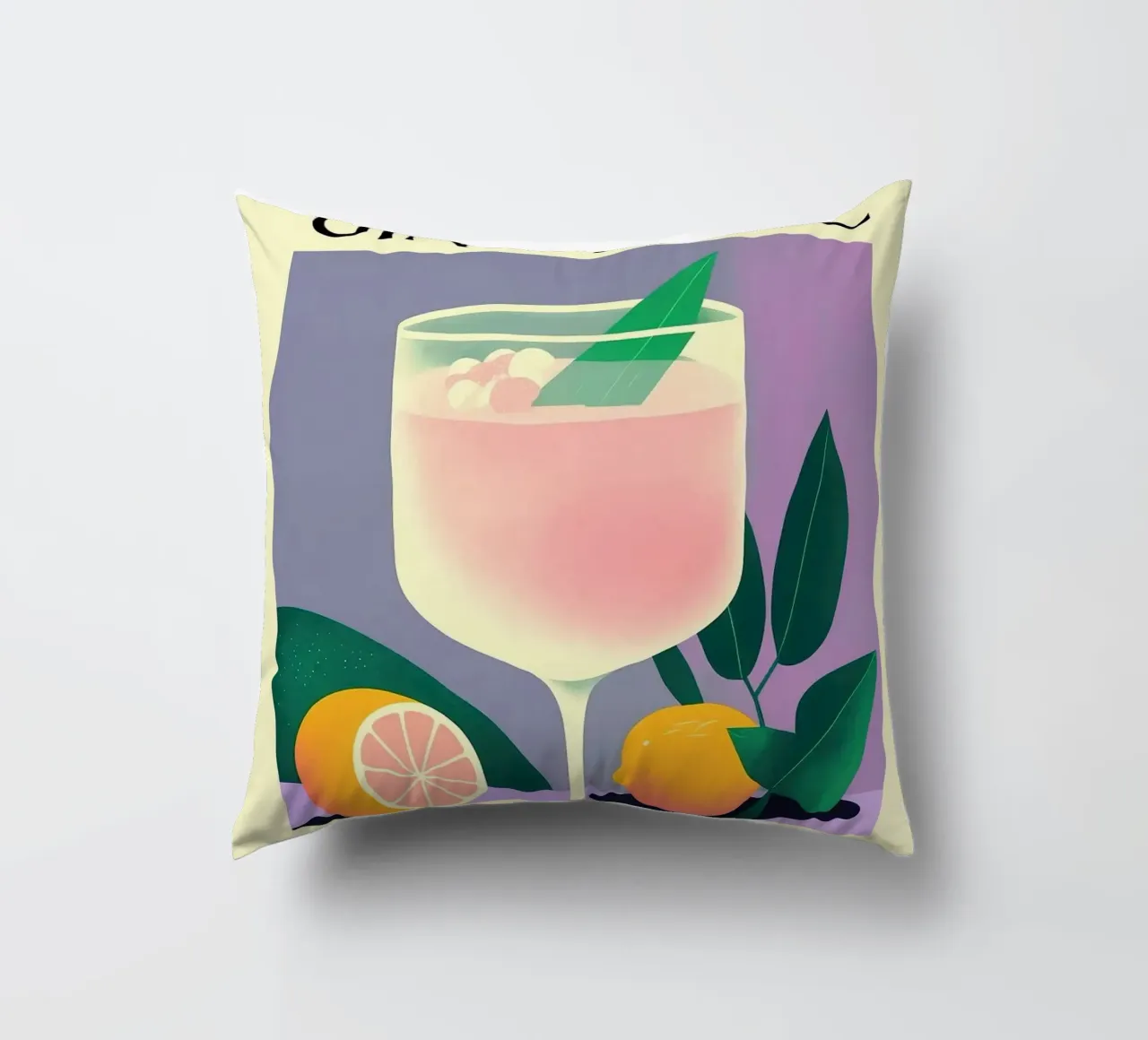 gin tonic cuscino da Kevin Walters