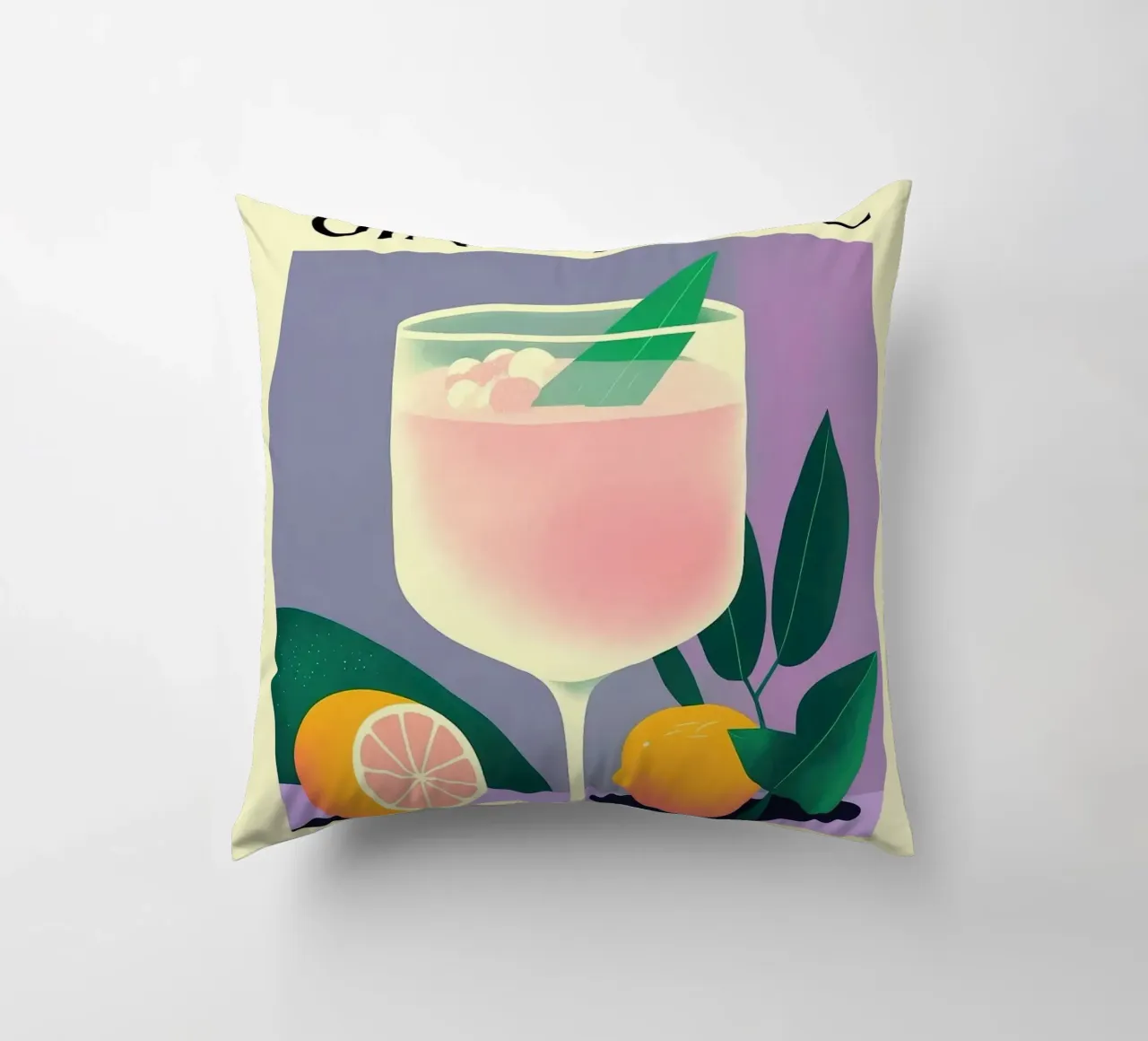 gin tonic cuscino da Kevin Walters