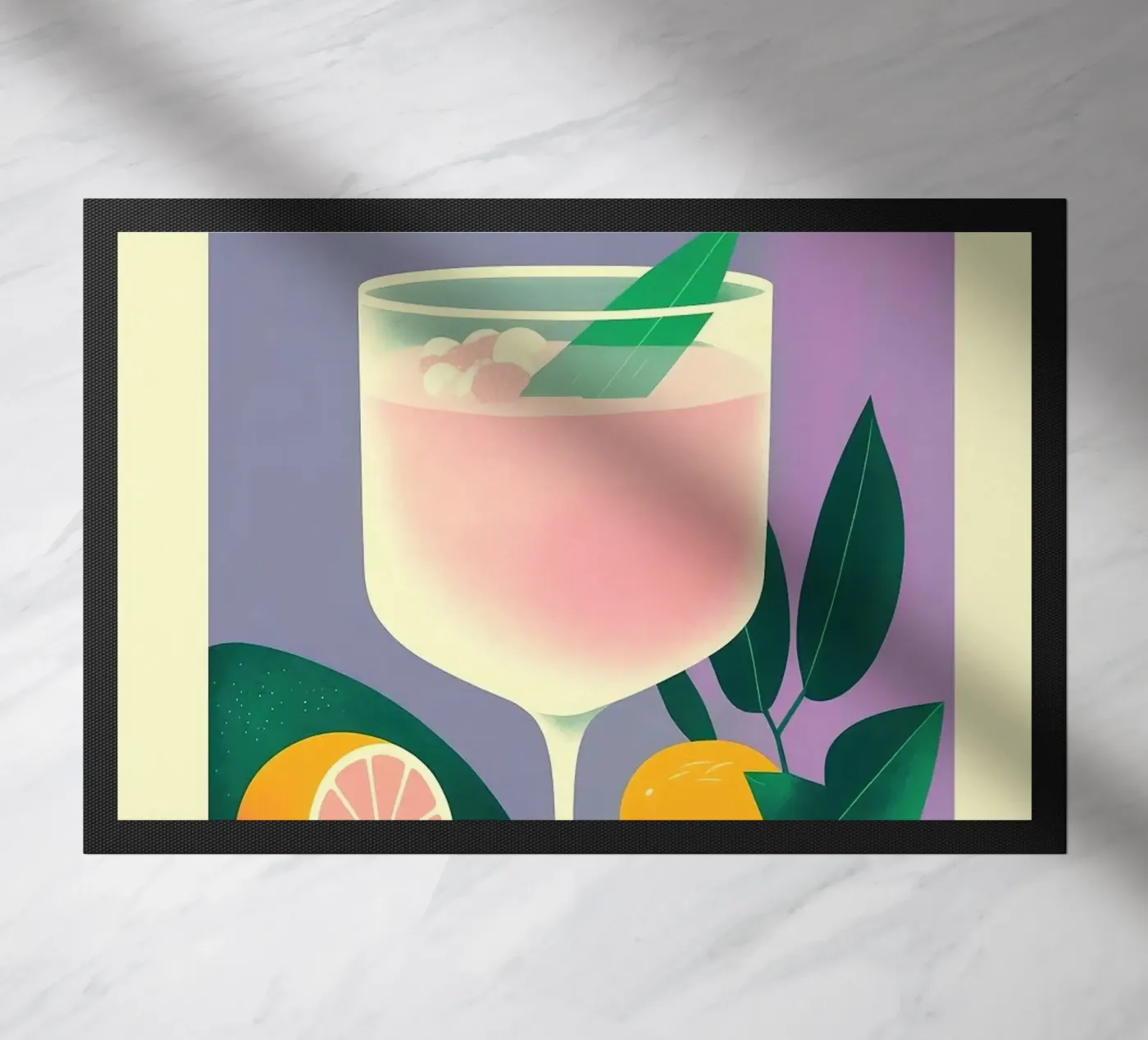 gin tonic doormat by Kevin Walters