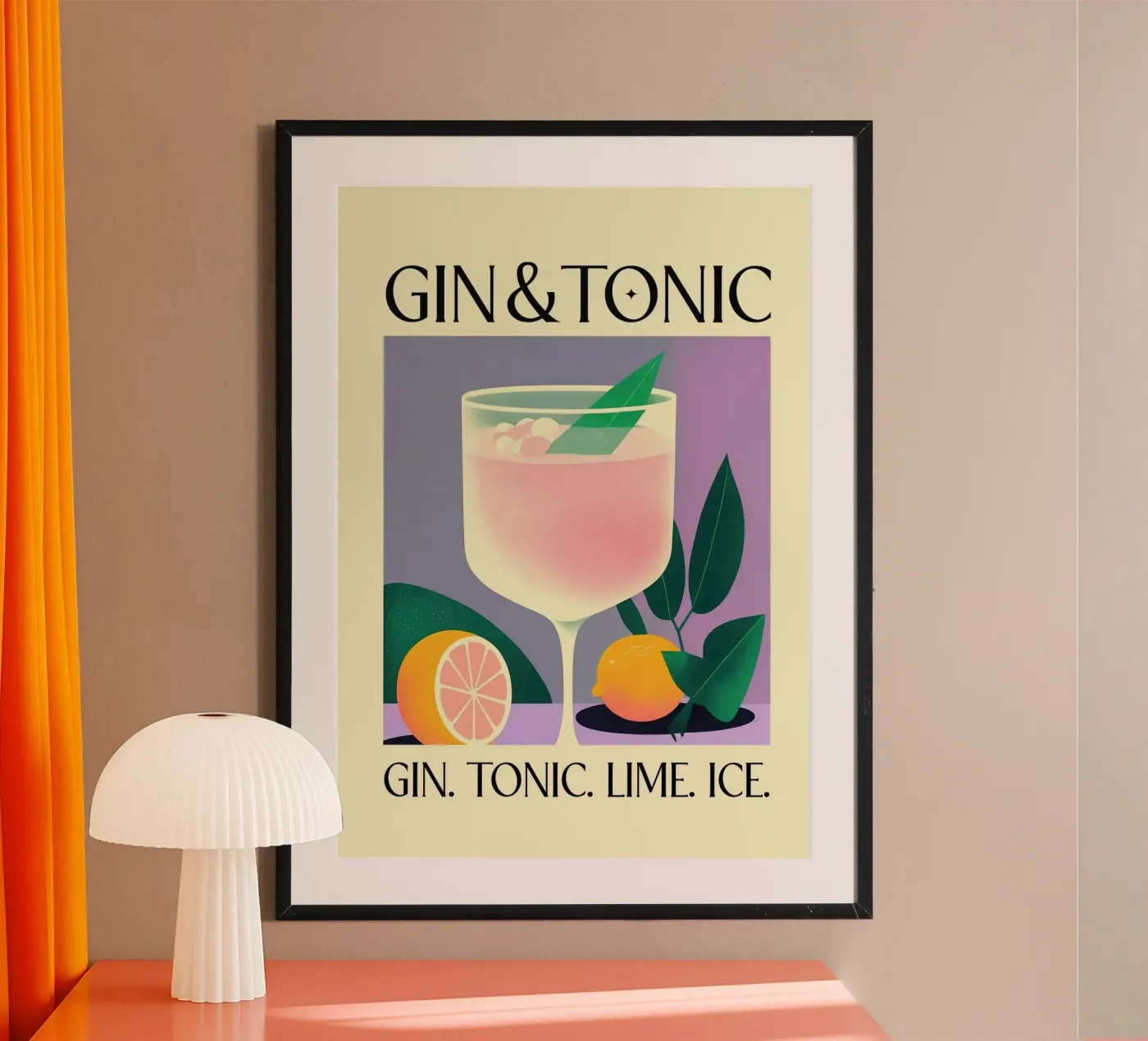 gin tonic poster by Kevin Walters