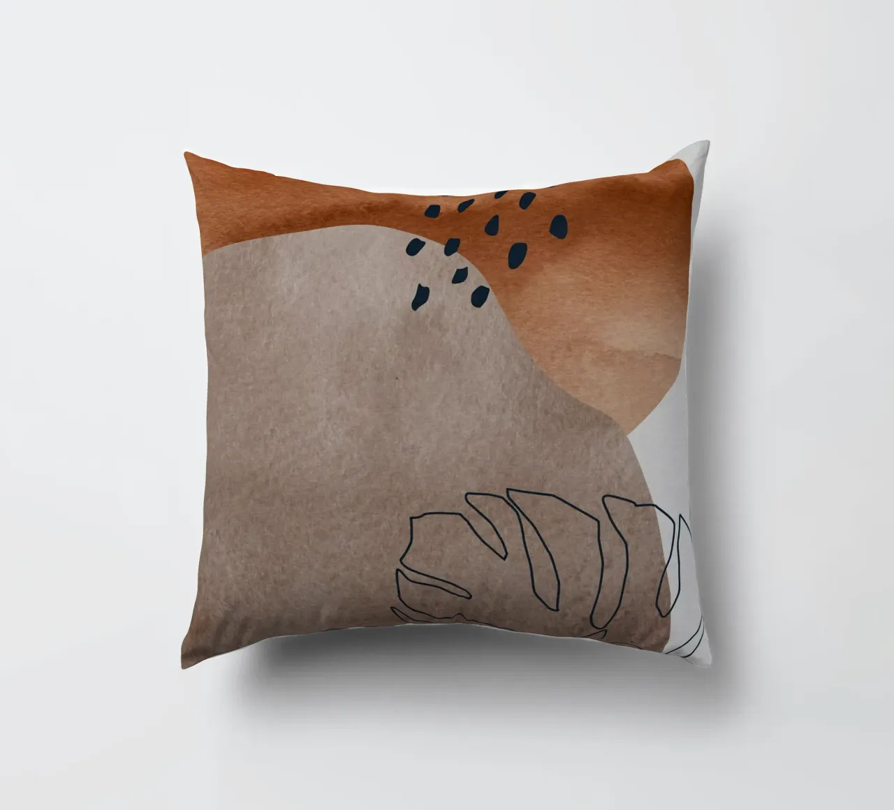 boho abstract art cuscino da vintageshop