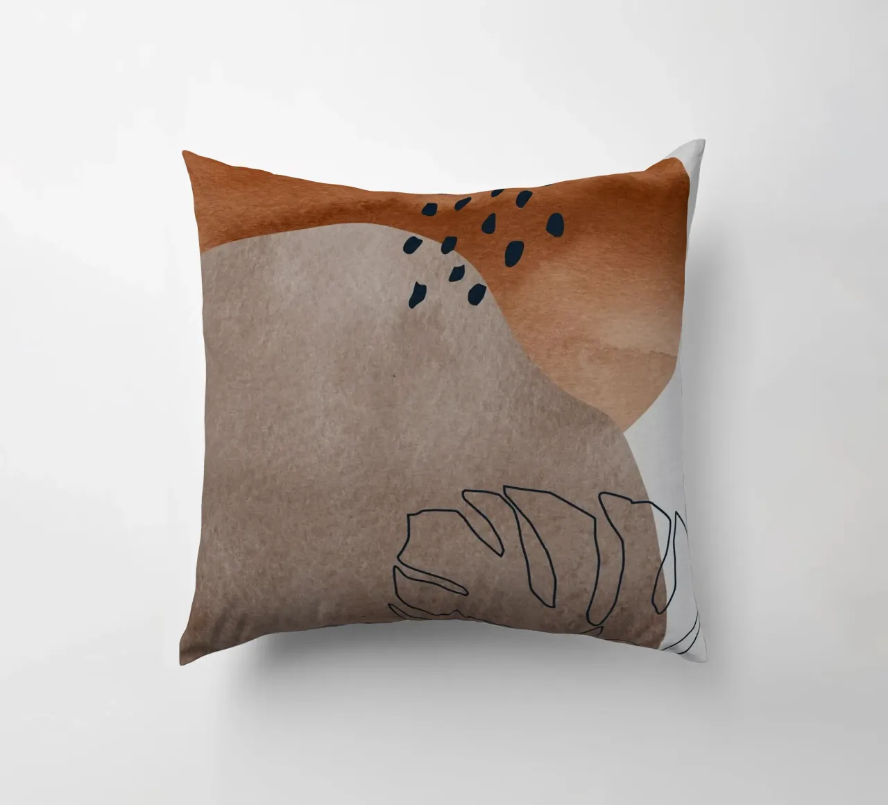 boho abstract art cuscino da vintageshop