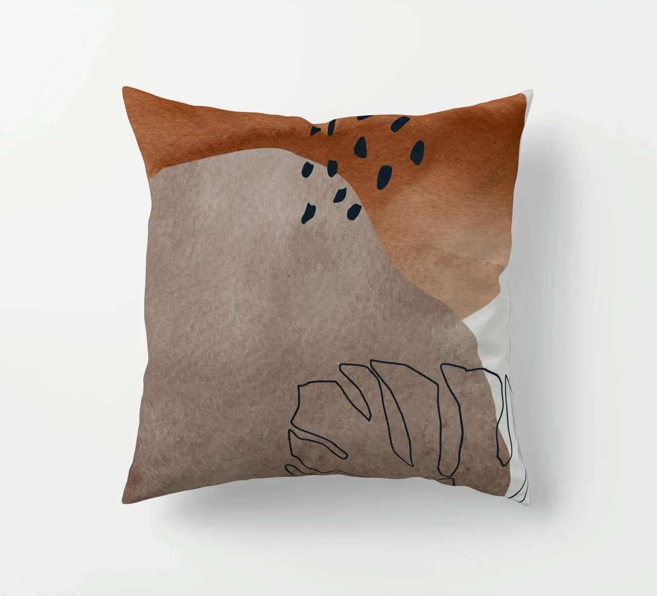 boho abstract art cuscino da vintageshop