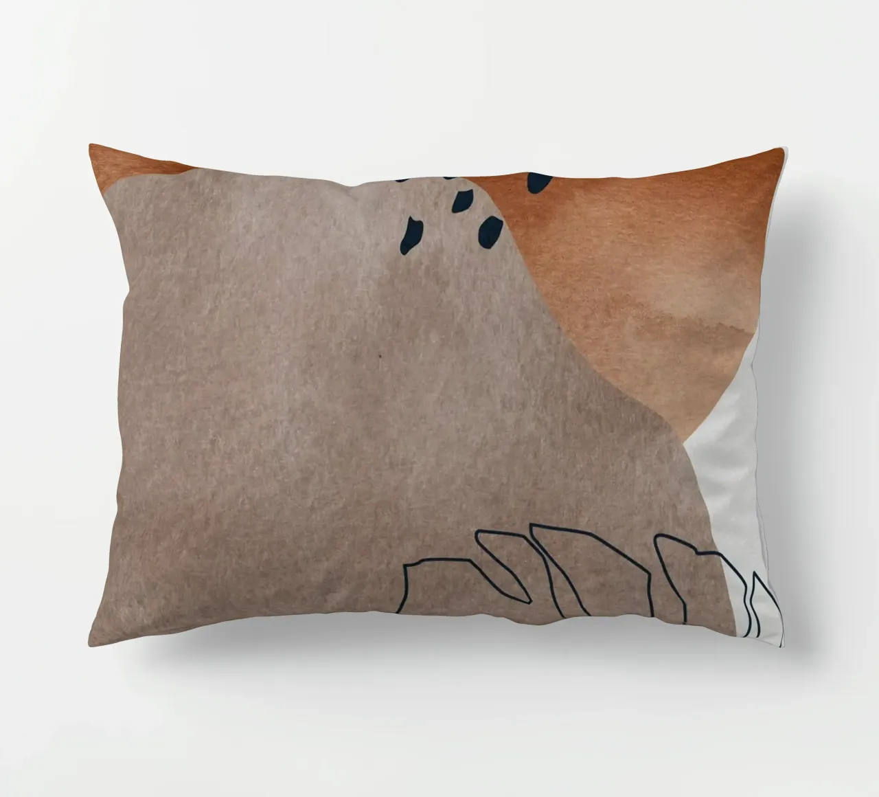 boho abstract art cuscino da vintageshop