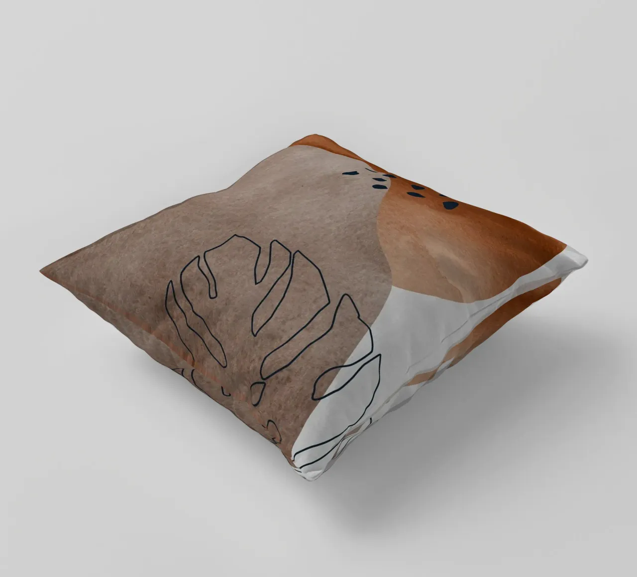 boho abstract art cuscino da vintageshop