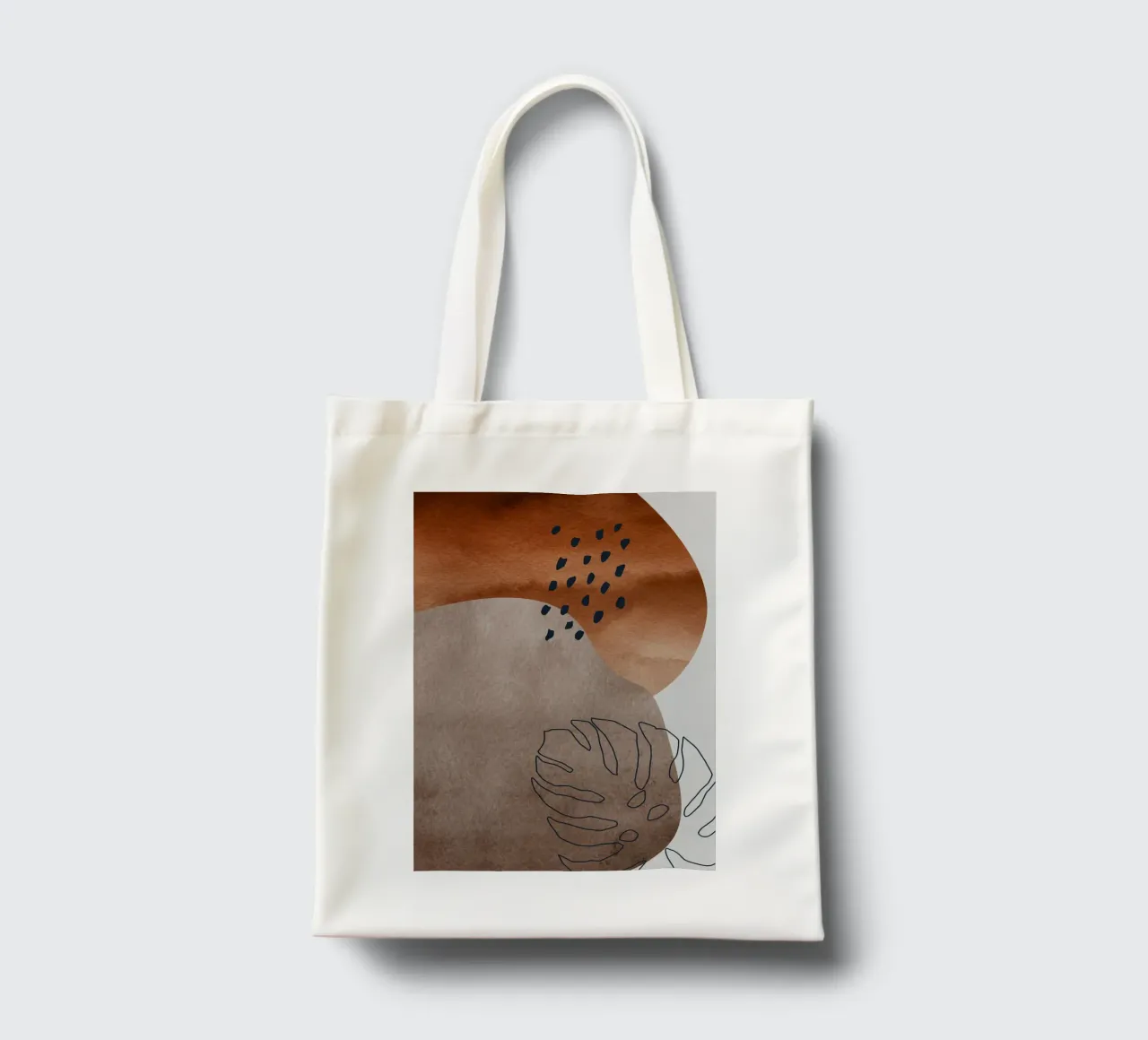 boho abstract art borsa in juta da vintageshop