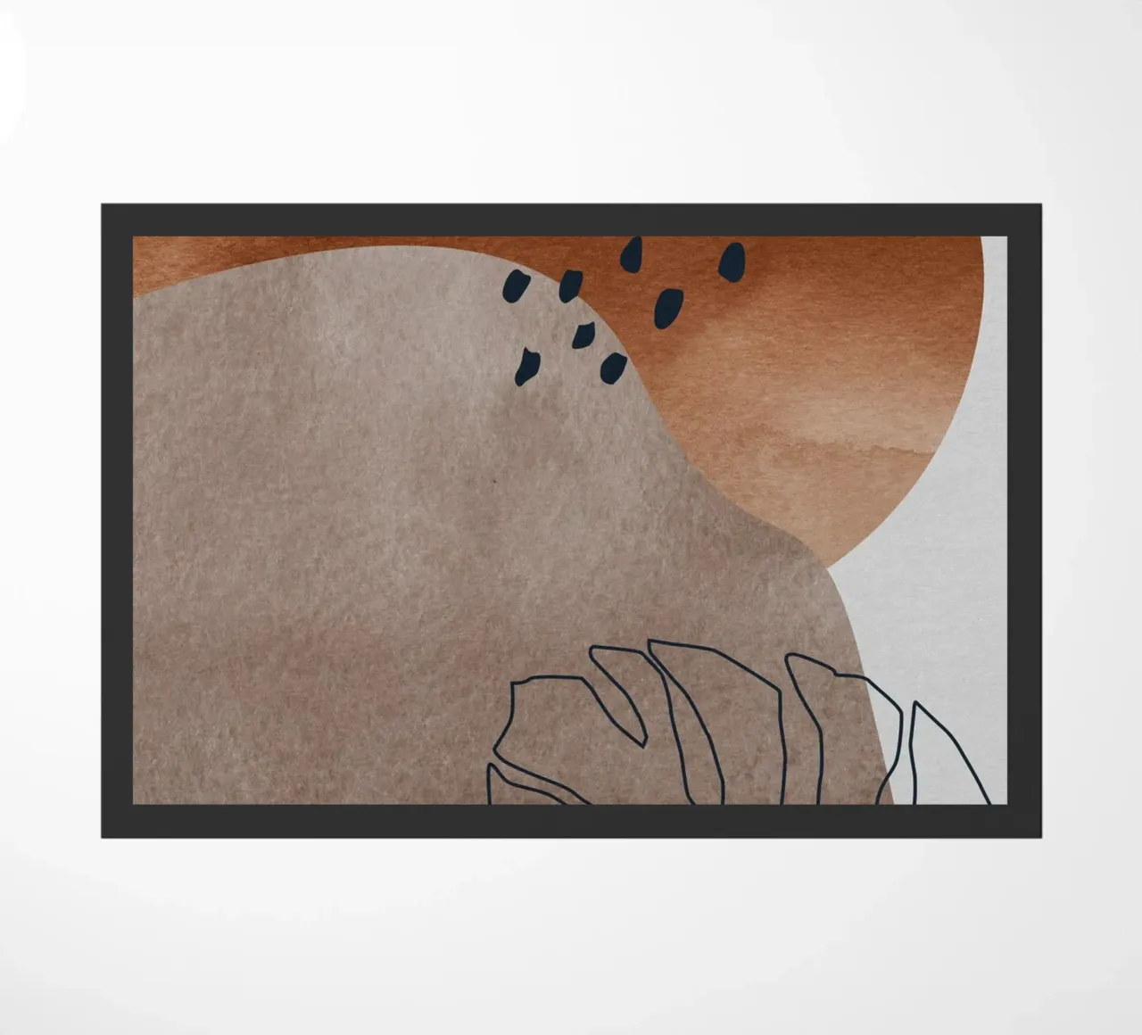 boho abstract art zerbino da vintageshop