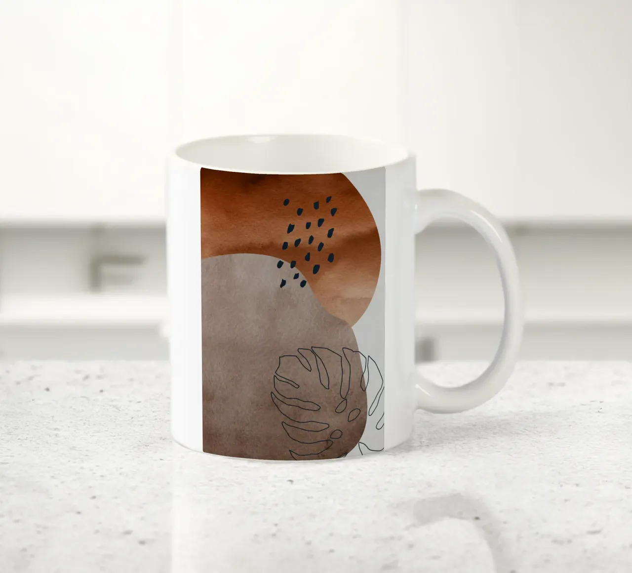 boho abstract art tazza in ceramica da vintageshop