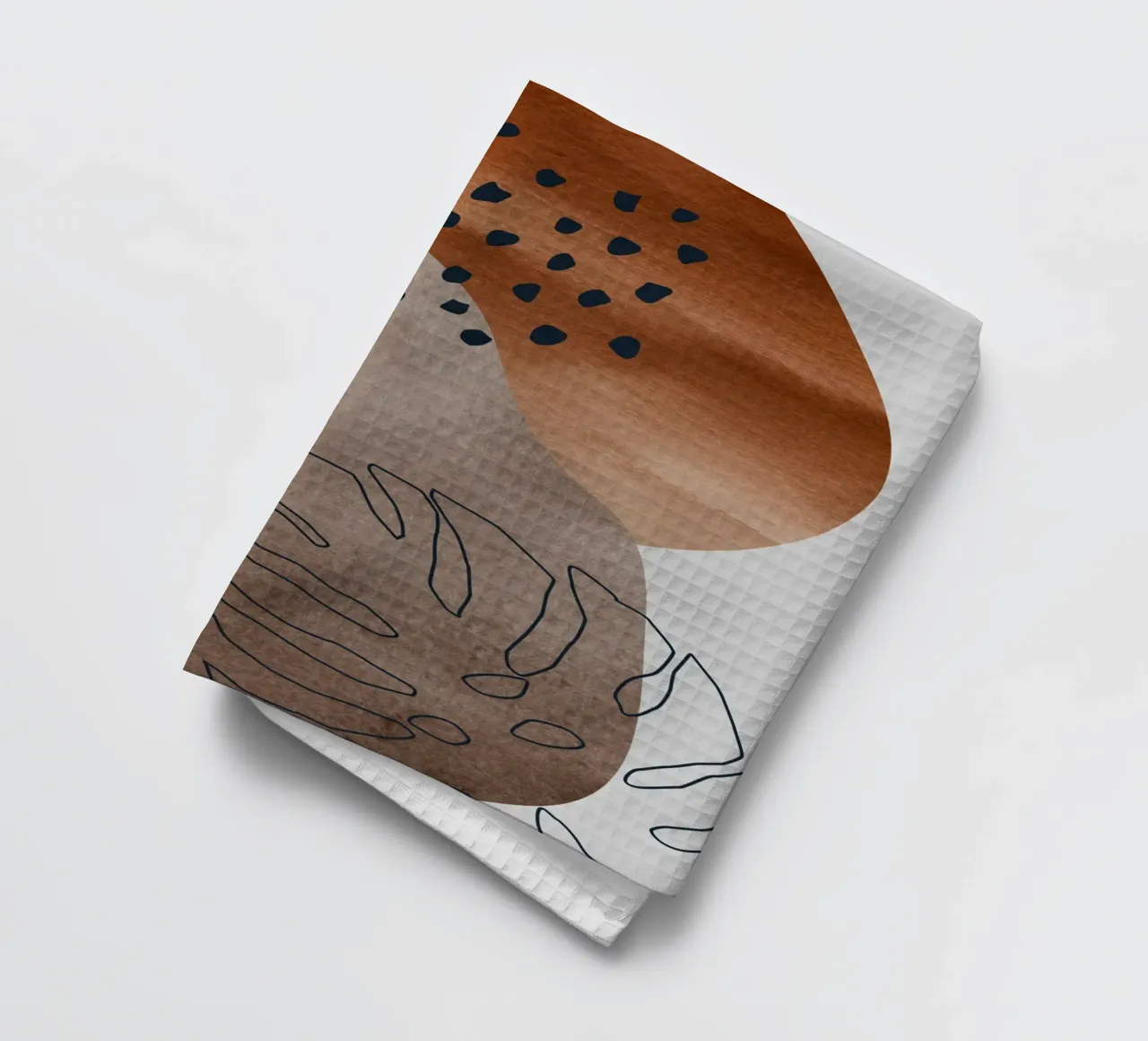 boho abstract art canovaccio da cucina da vintageshop