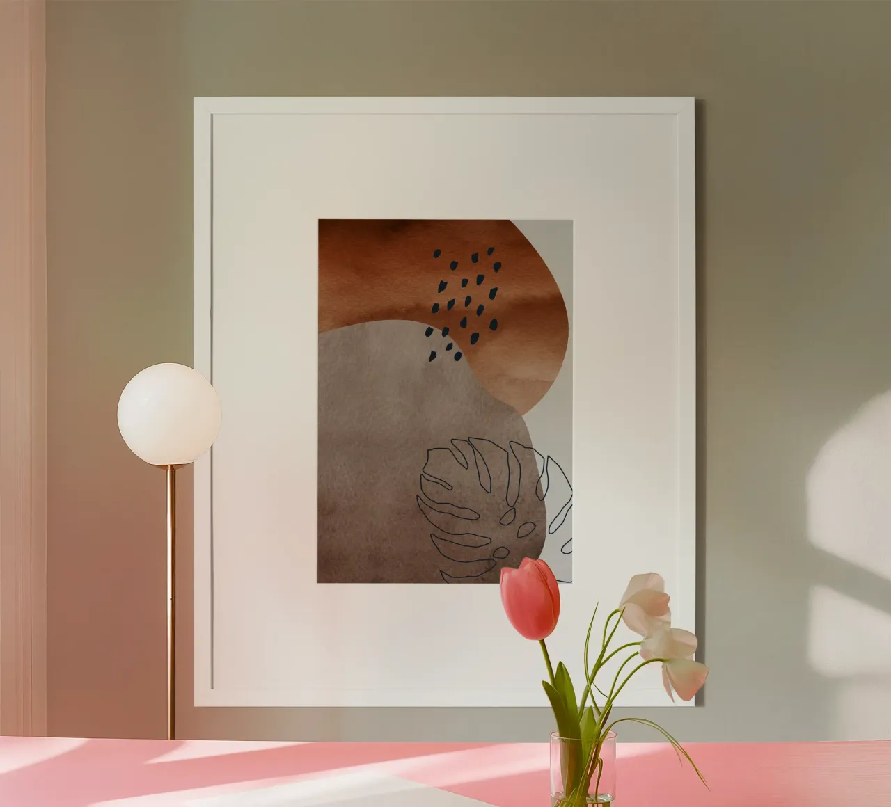 boho abstract art carta hahnemühle da vintageshop