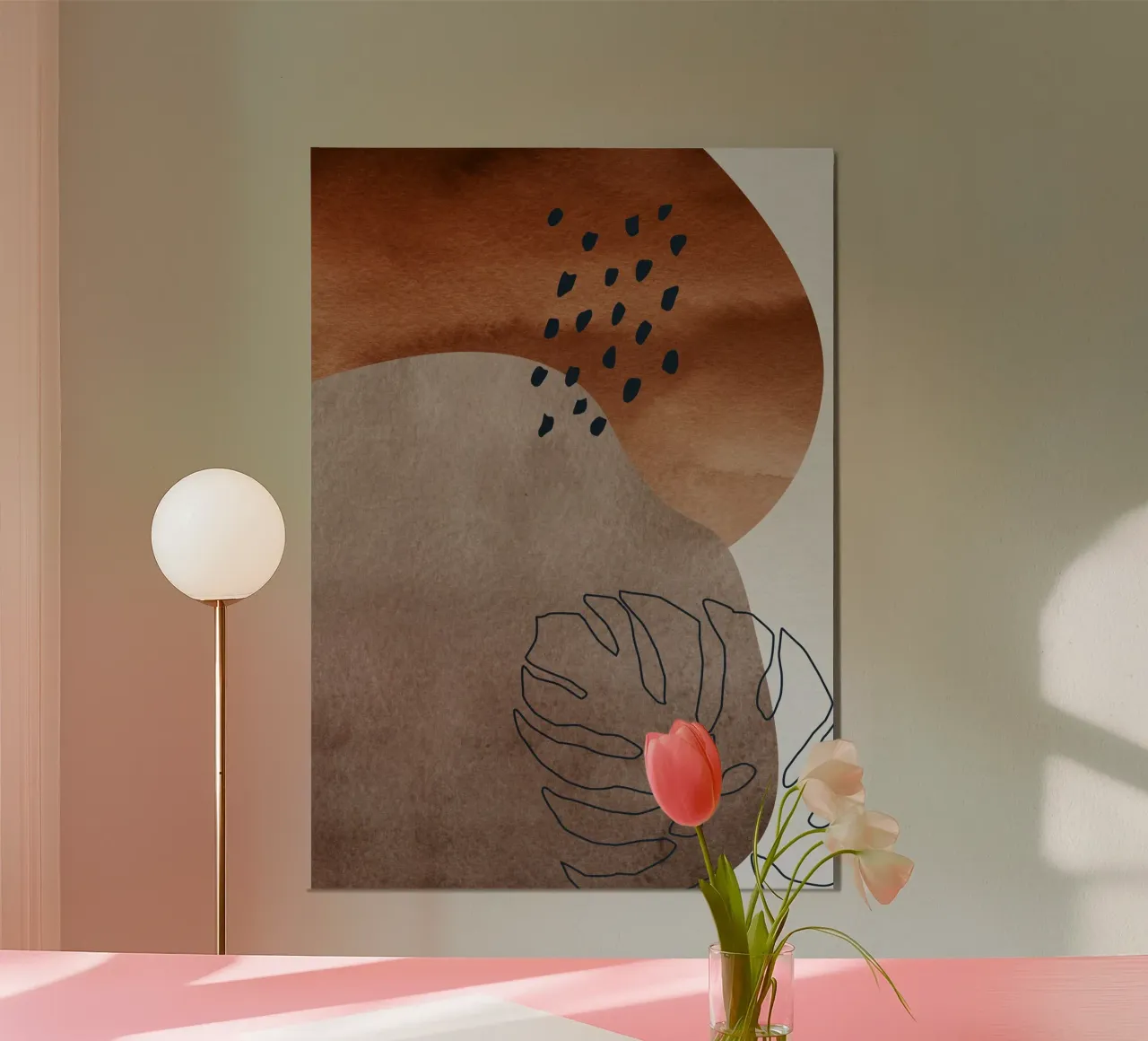 boho abstract art carta hahnemühle da vintageshop
