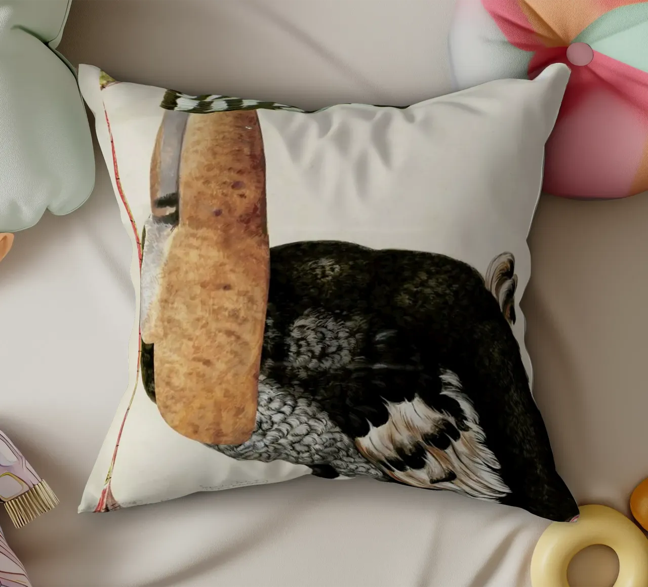 Fab Creature´s Of Mr F · In Mary Shelly's Front Yard cuscino da Marko Köppe