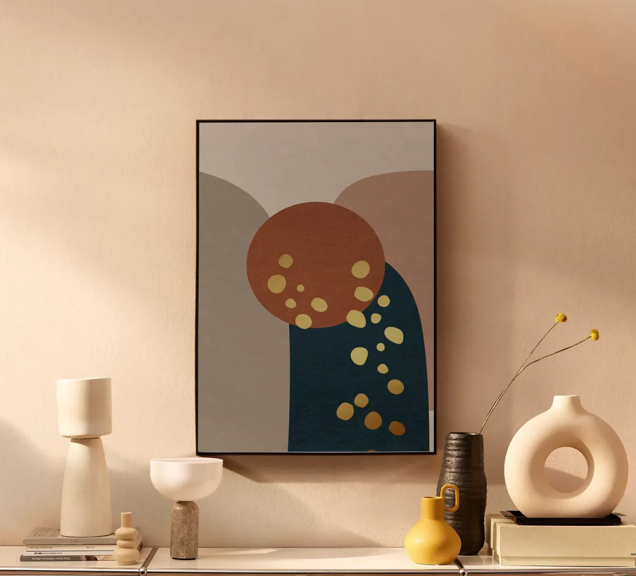 modern abstract art aluminium-dibond van vintageshop