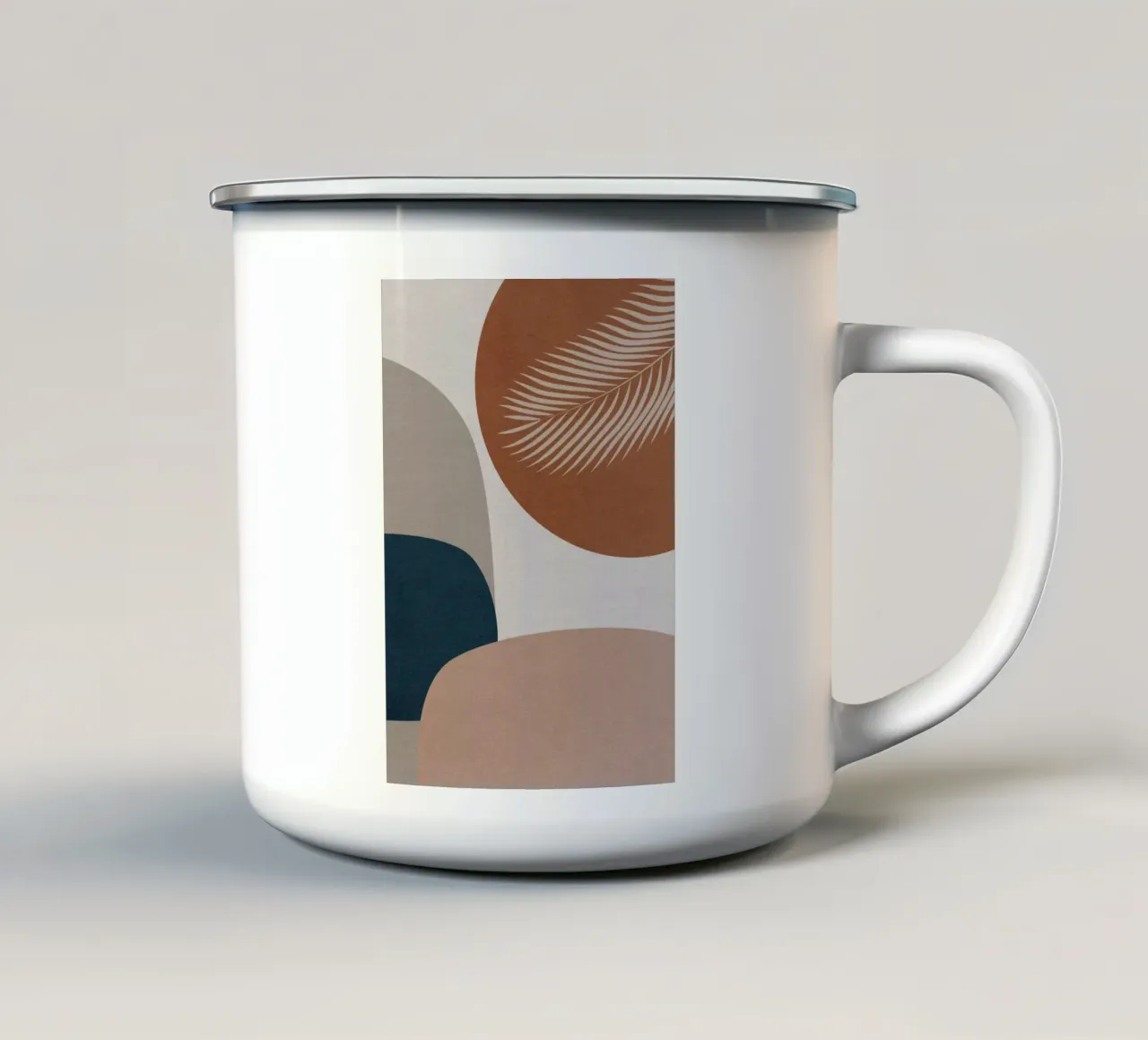 modern abstract art boho tazza in smalto da vintageshop