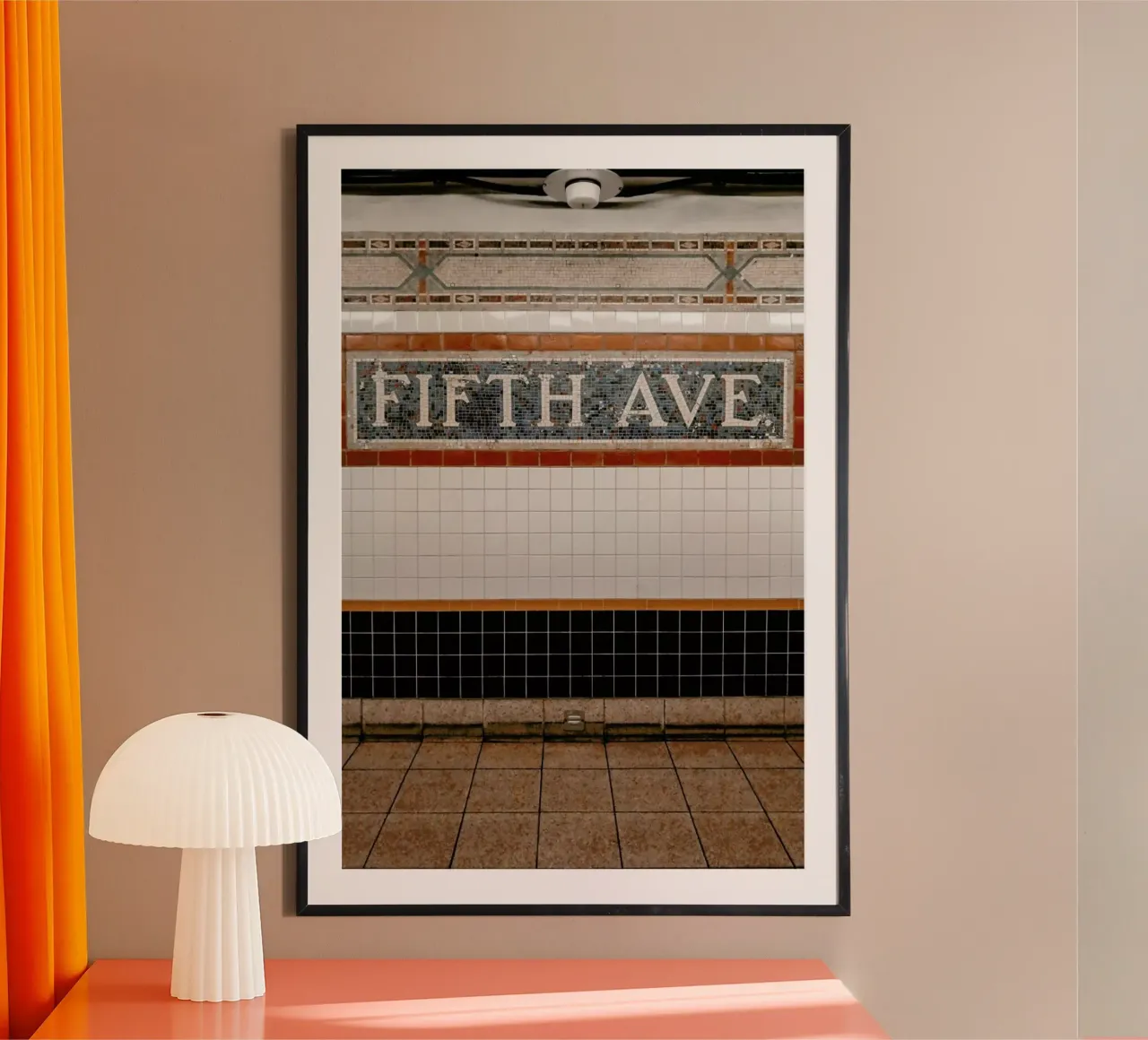 New York no.18 poster con telaio in plastica da Froilein Juno