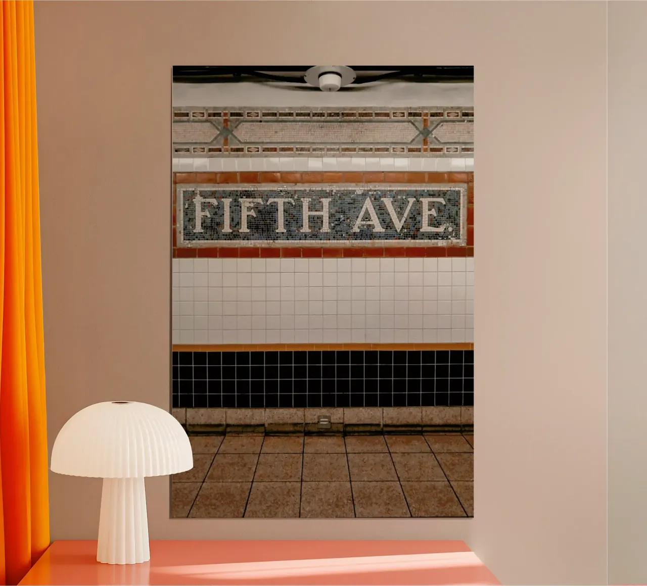 New York no.18 poster con telaio in plastica da Froilein Juno
