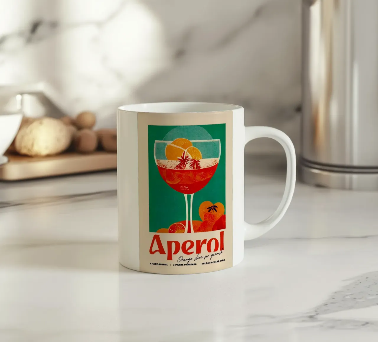 cocktail aperol tazza in ceramica da Kevin Walters