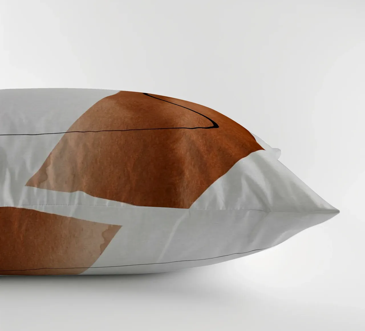 modern abstract art line cuscino da vintageshop