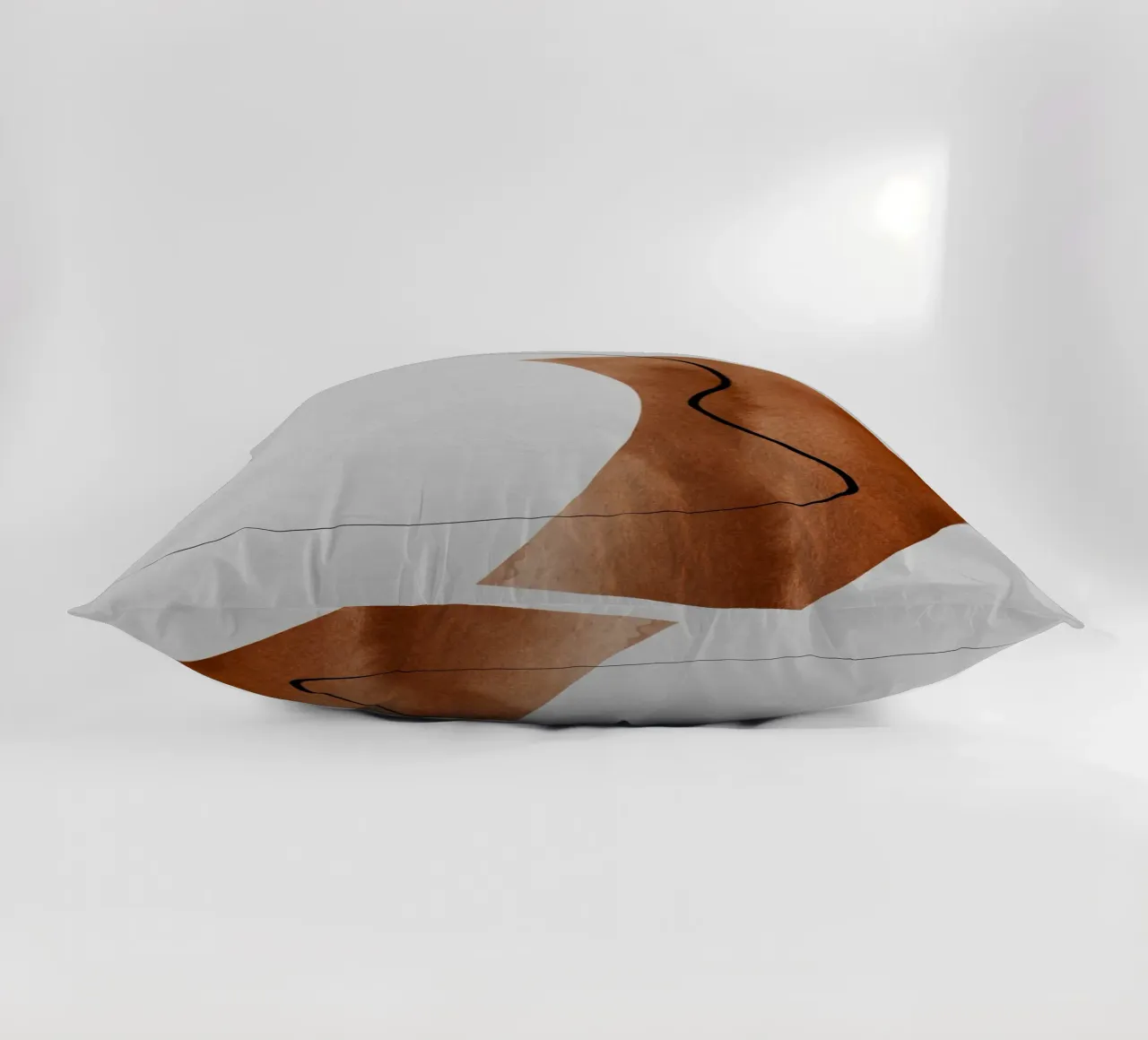 modern abstract art line cuscino da vintageshop