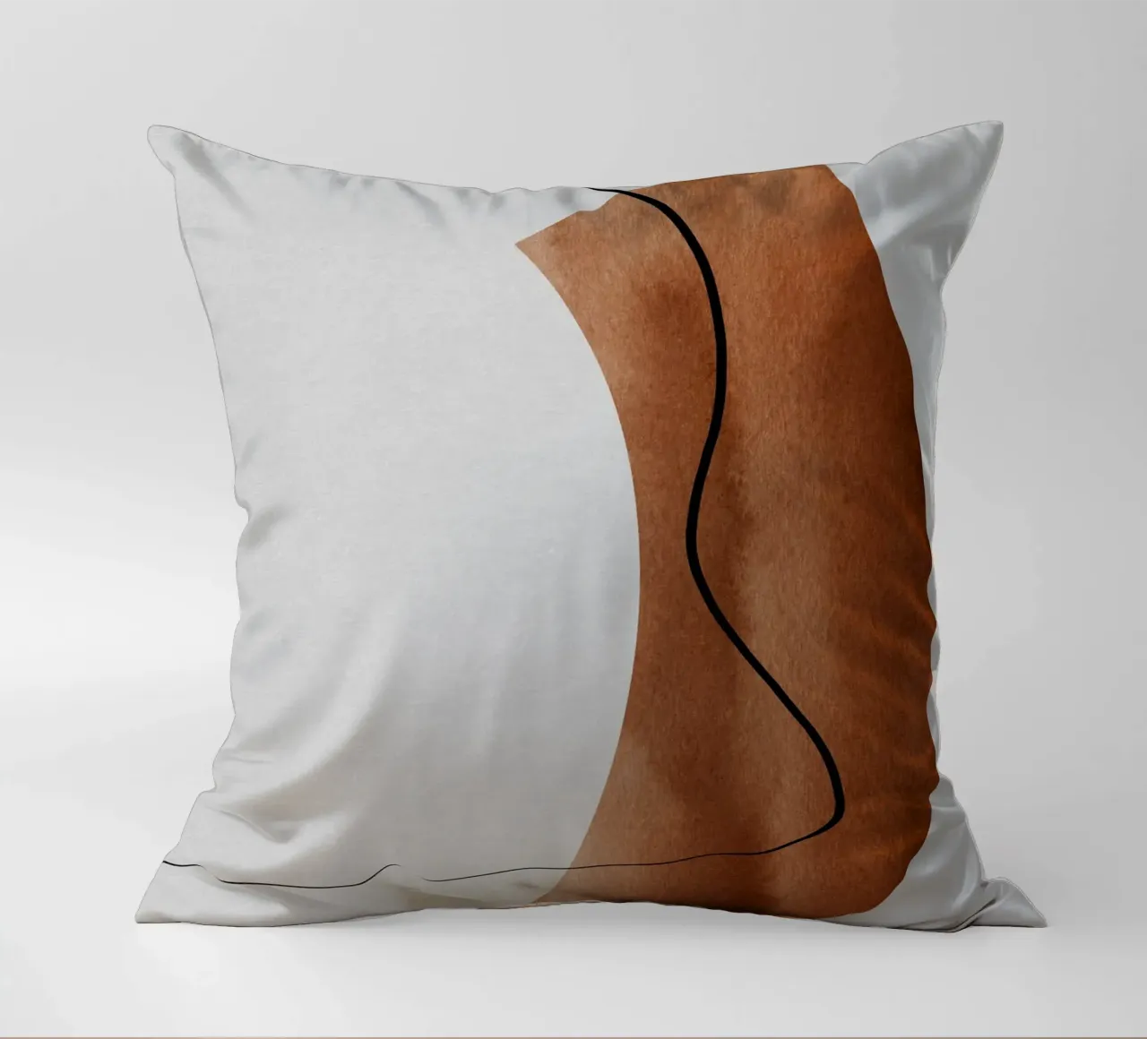 modern abstract art line cuscino da vintageshop