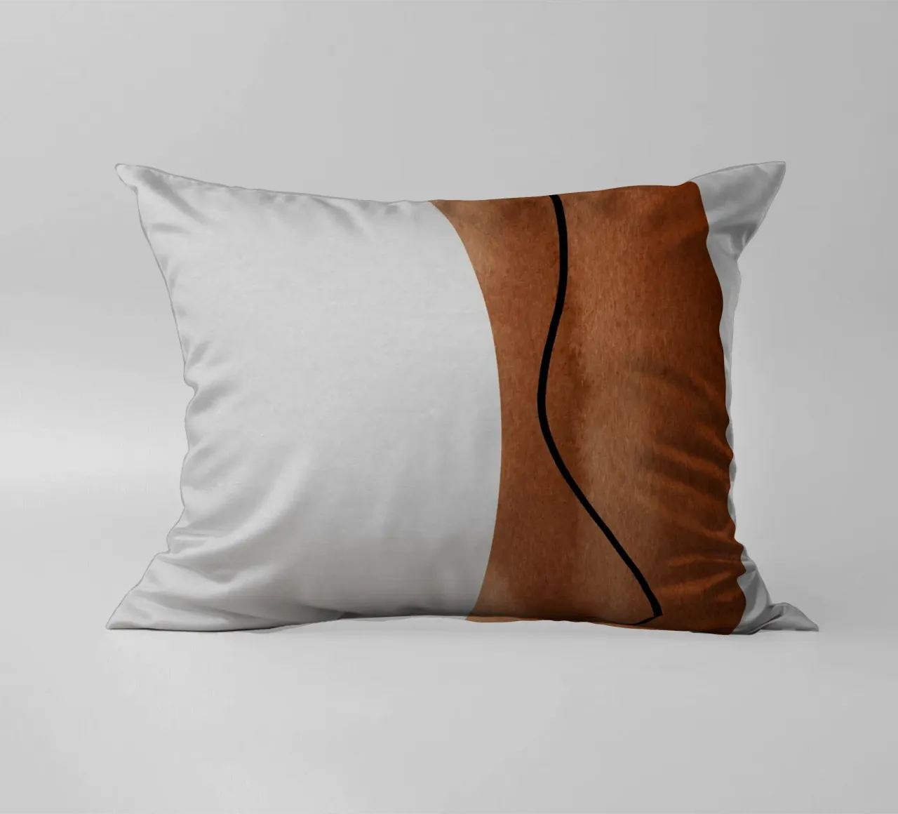 modern abstract art line cuscino da vintageshop