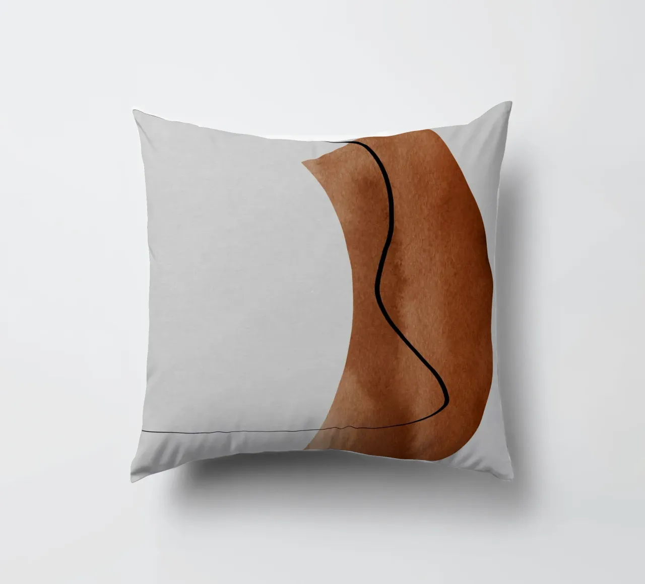 modern abstract art line cuscino da vintageshop