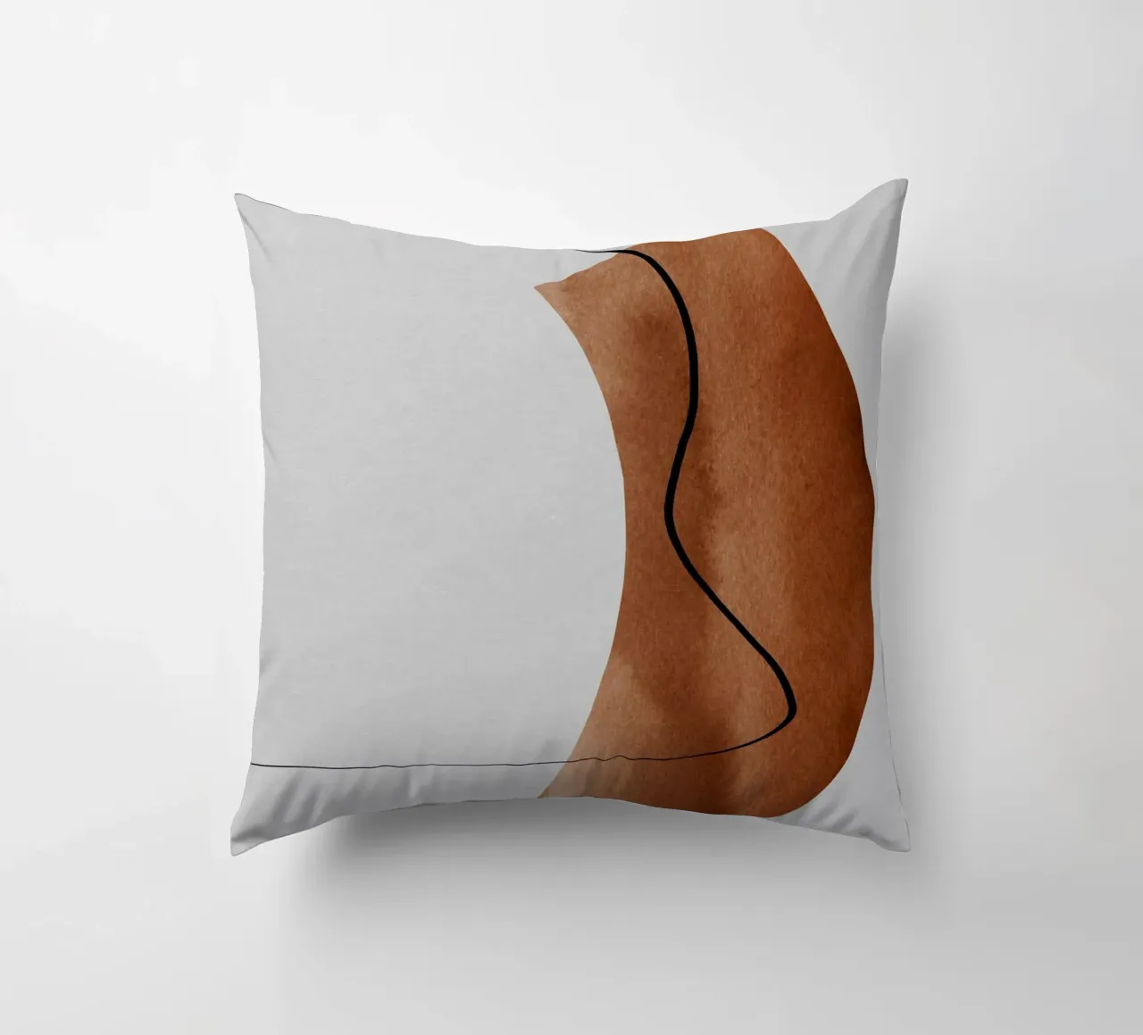 modern abstract art line cuscino da vintageshop