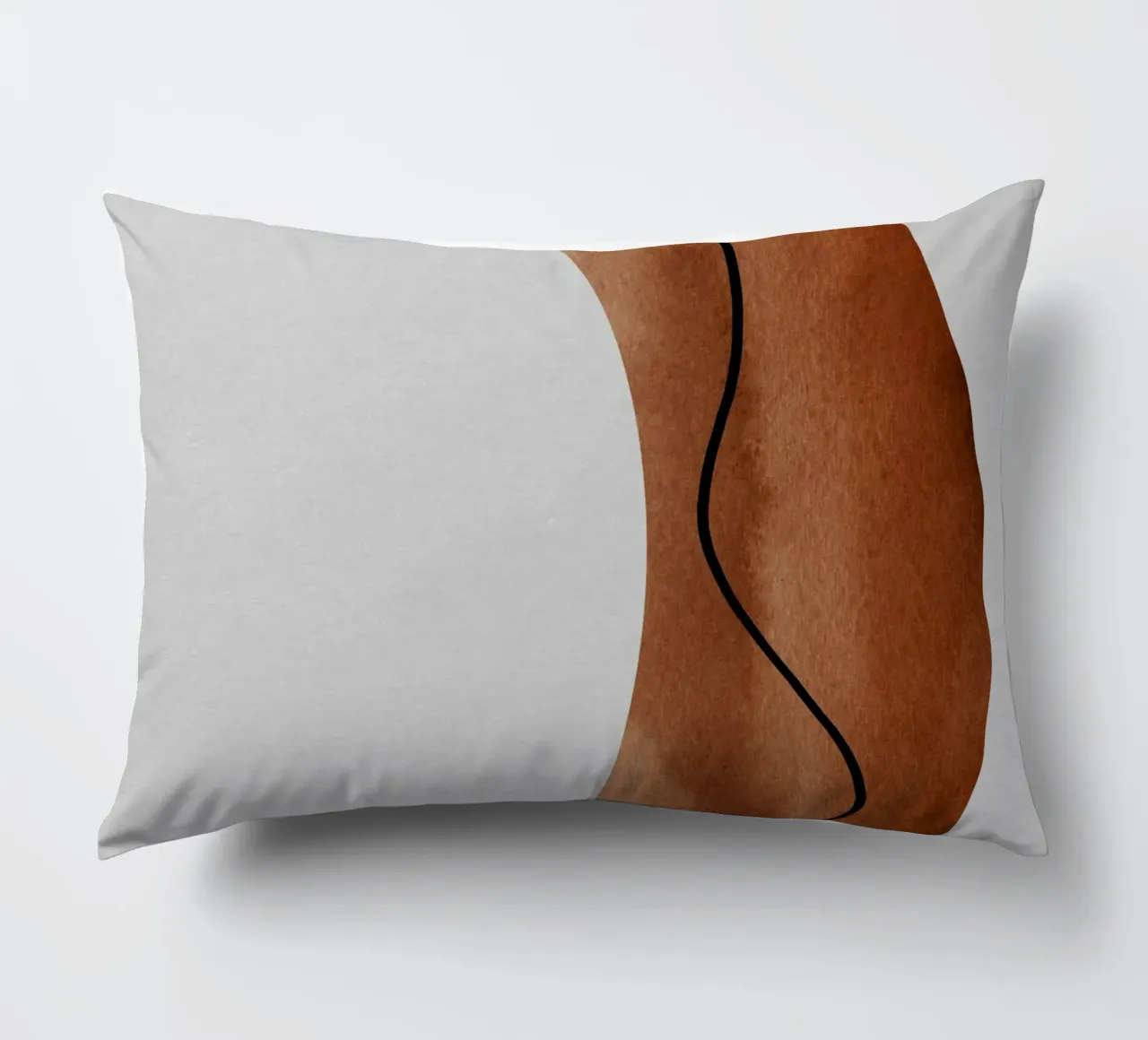 modern abstract art line cuscino da vintageshop