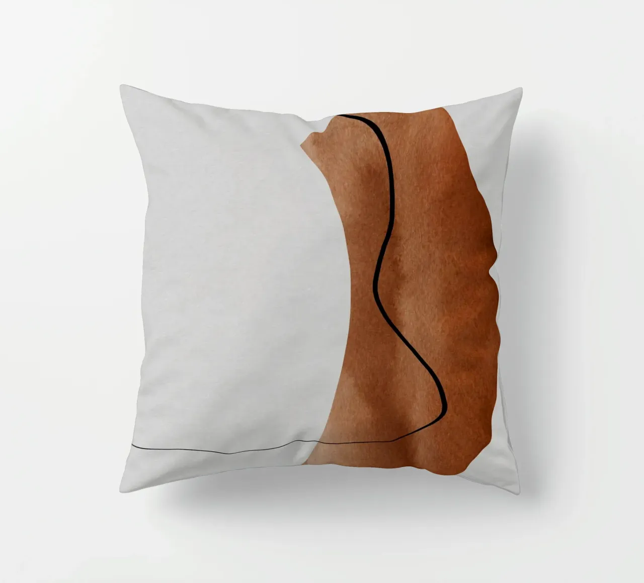 modern abstract art line cuscino da vintageshop