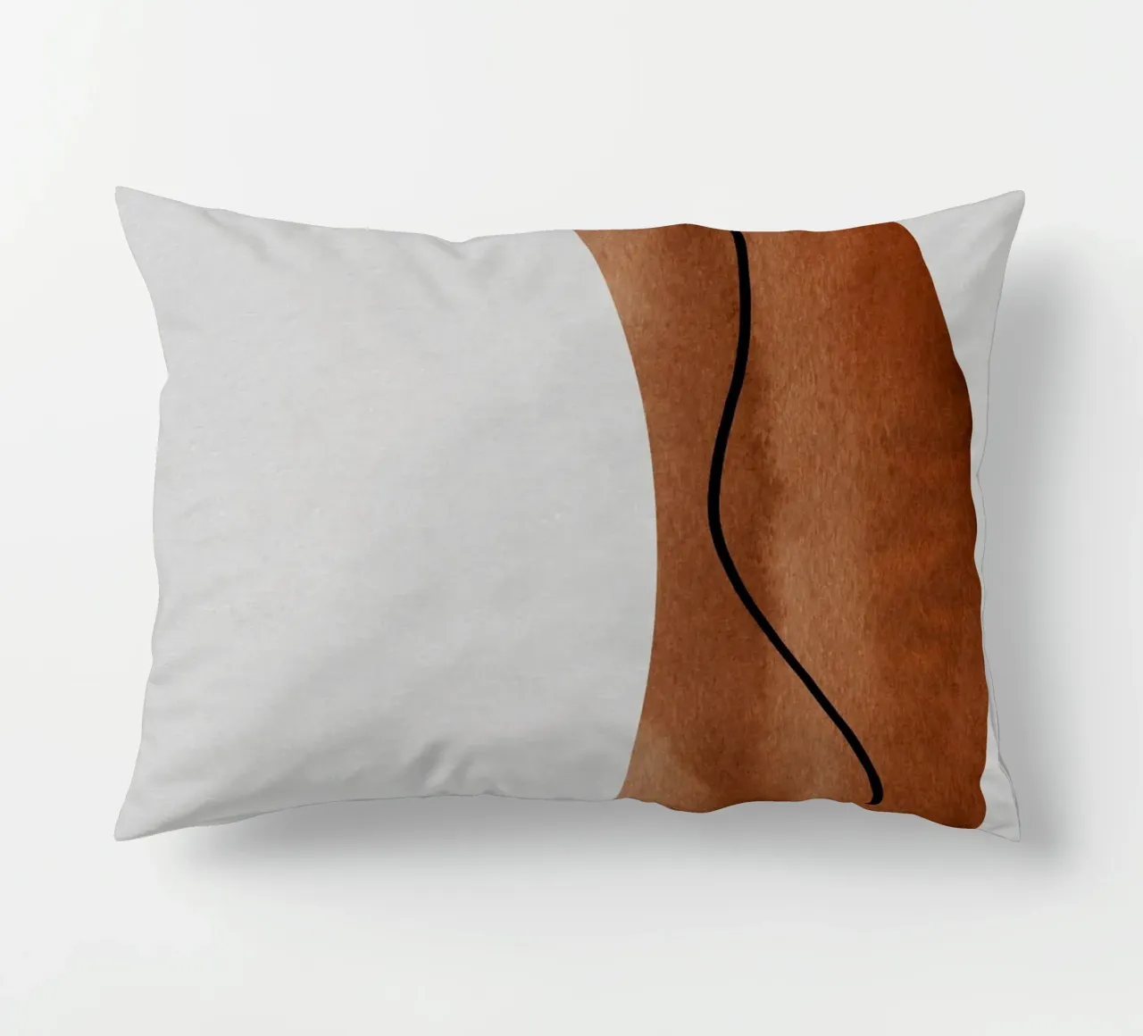 modern abstract art line cuscino da vintageshop