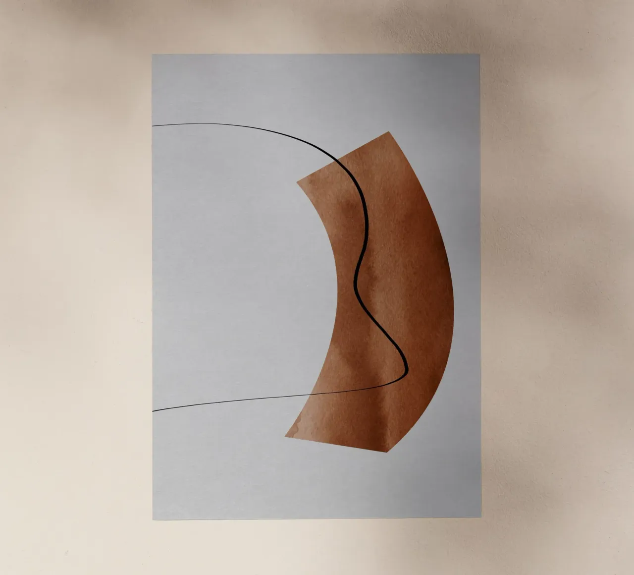 modern abstract art line pellicola backlit da vintageshop