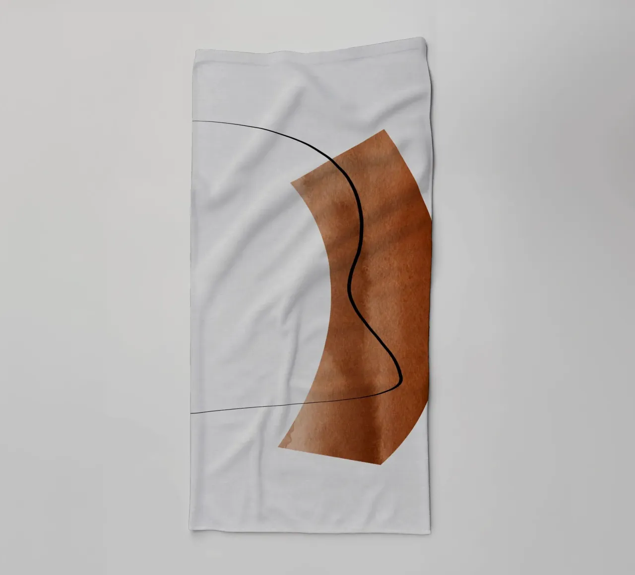 modern abstract art line asciugamano da bagno da vintageshop