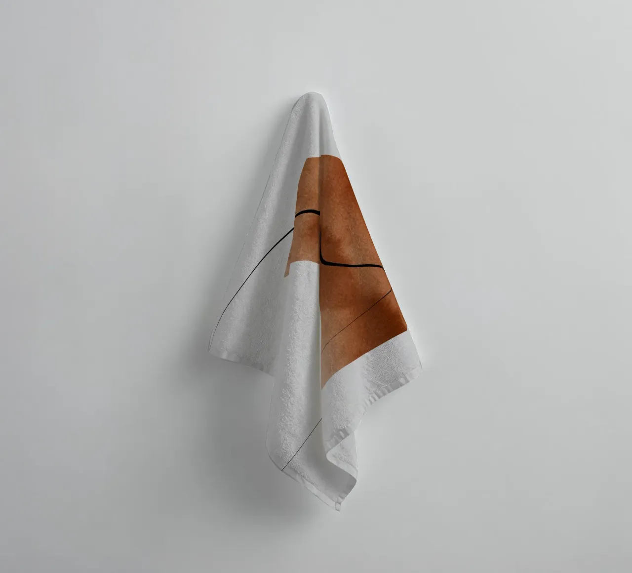 modern abstract art line asciugamano da bagno da vintageshop