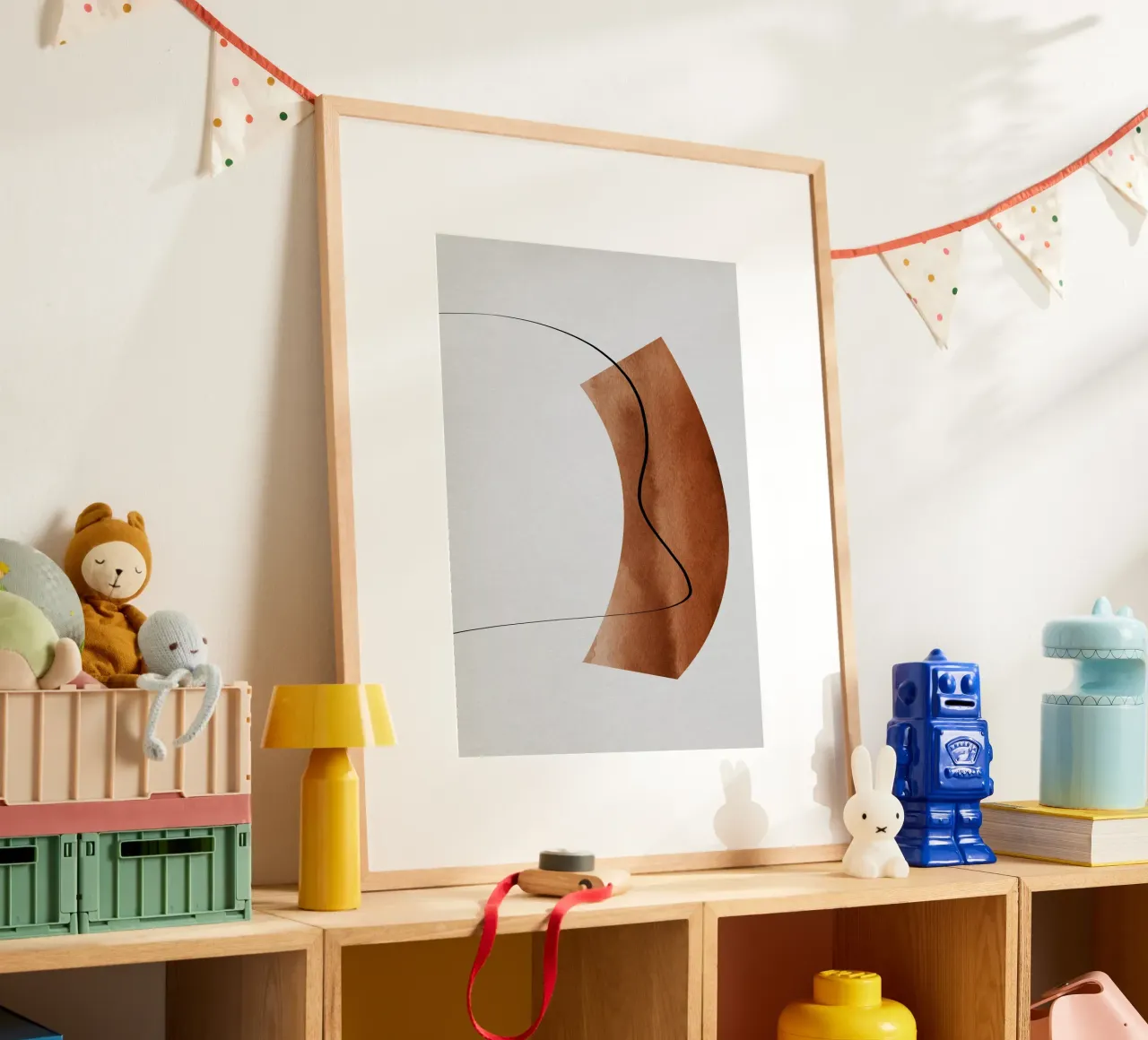 modern abstract art line poster da vintageshop