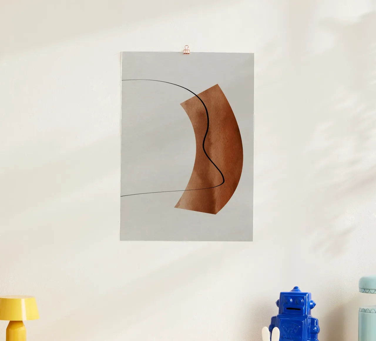 modern abstract art line poster da vintageshop