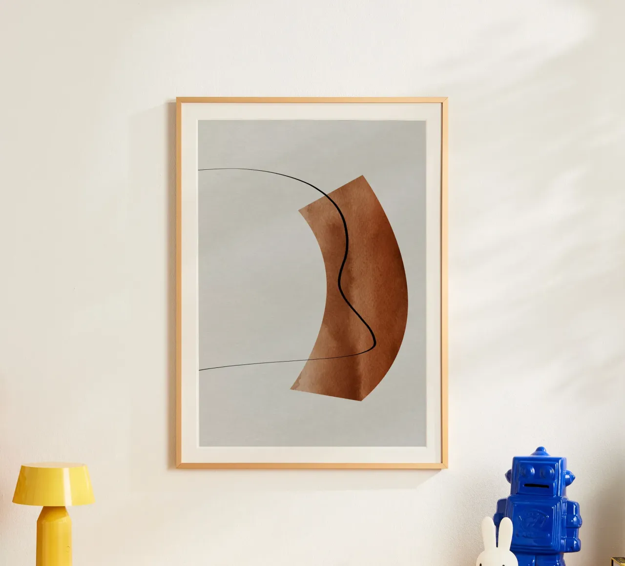 modern abstract art line poster da vintageshop