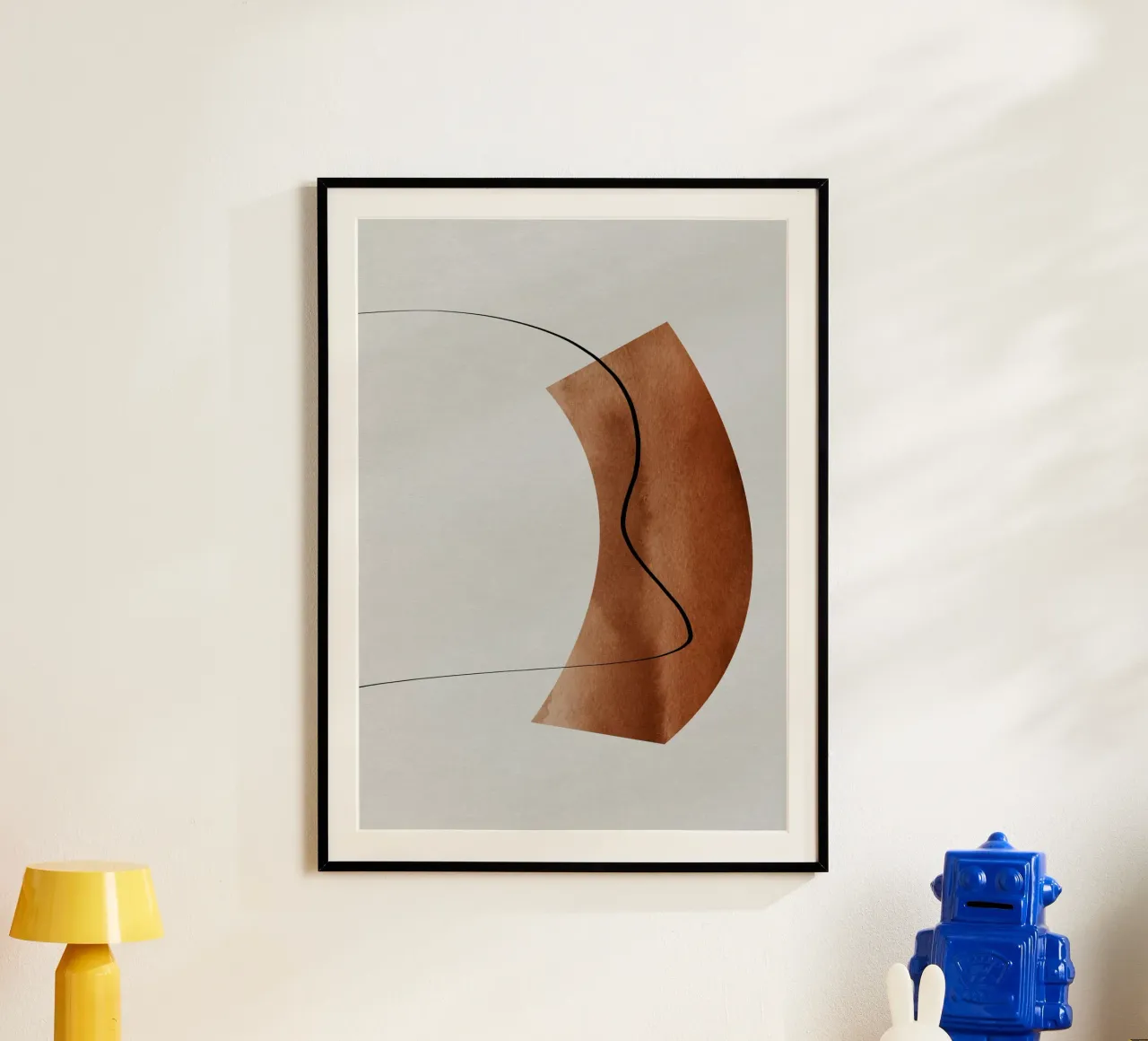 modern abstract art line poster da vintageshop