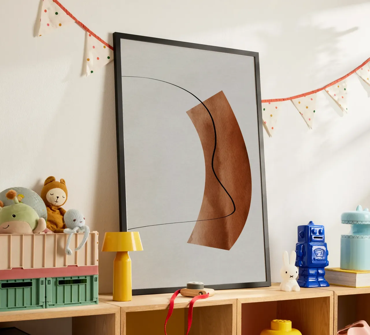 modern abstract art line poster da vintageshop